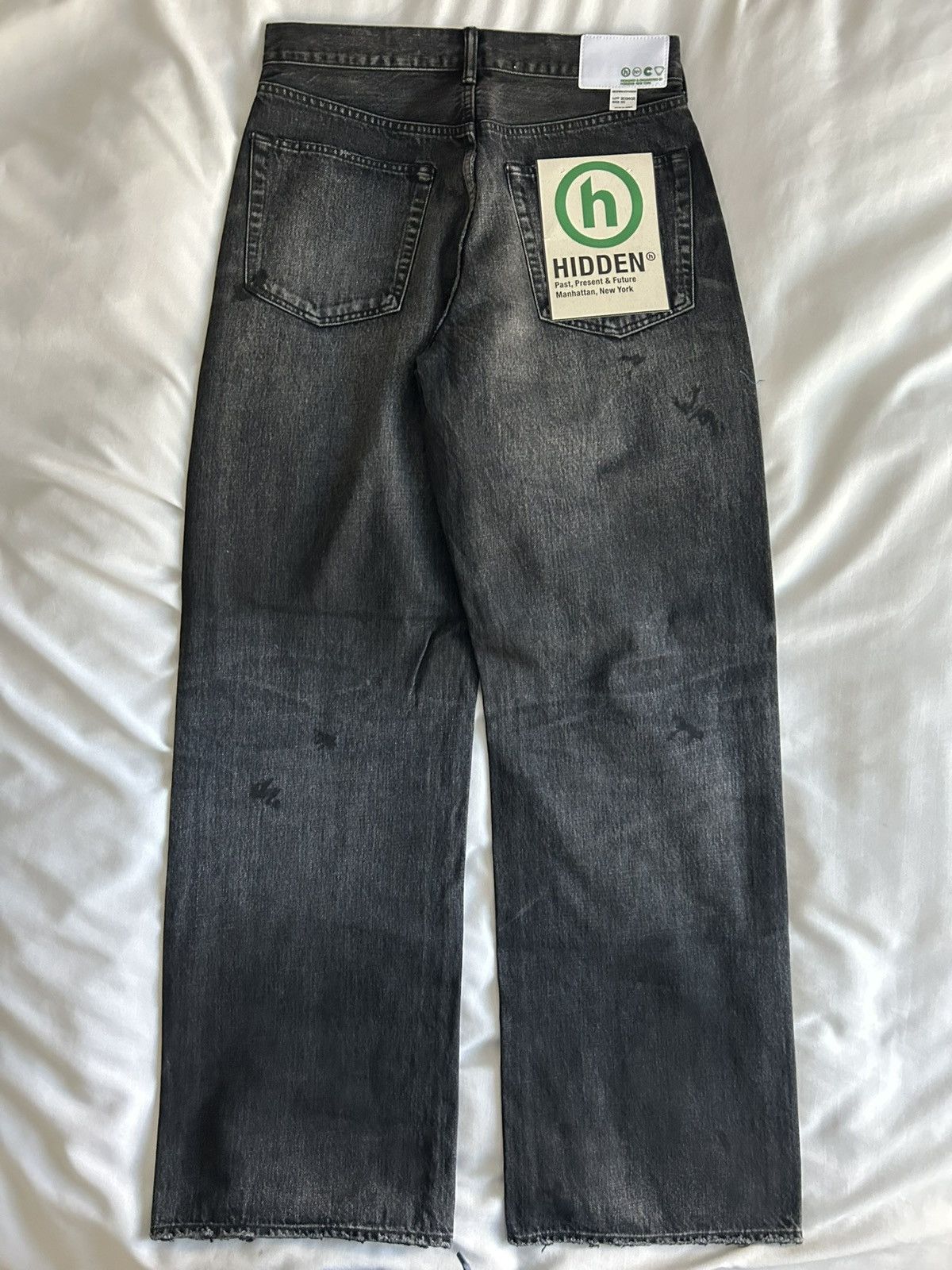 HIDDEN Hidden NY Baggy Denim Jeans Distressed Selvedge Japan Size US 32 / EU 48 - 15 Thumbnail