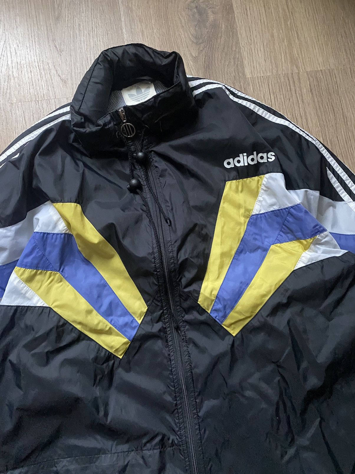 Adidas × Vintage 90s rare Adidas track top nylon jacket vintage 00s y2k Size US XL / EU 56 / 4 - 2 Thumbnail