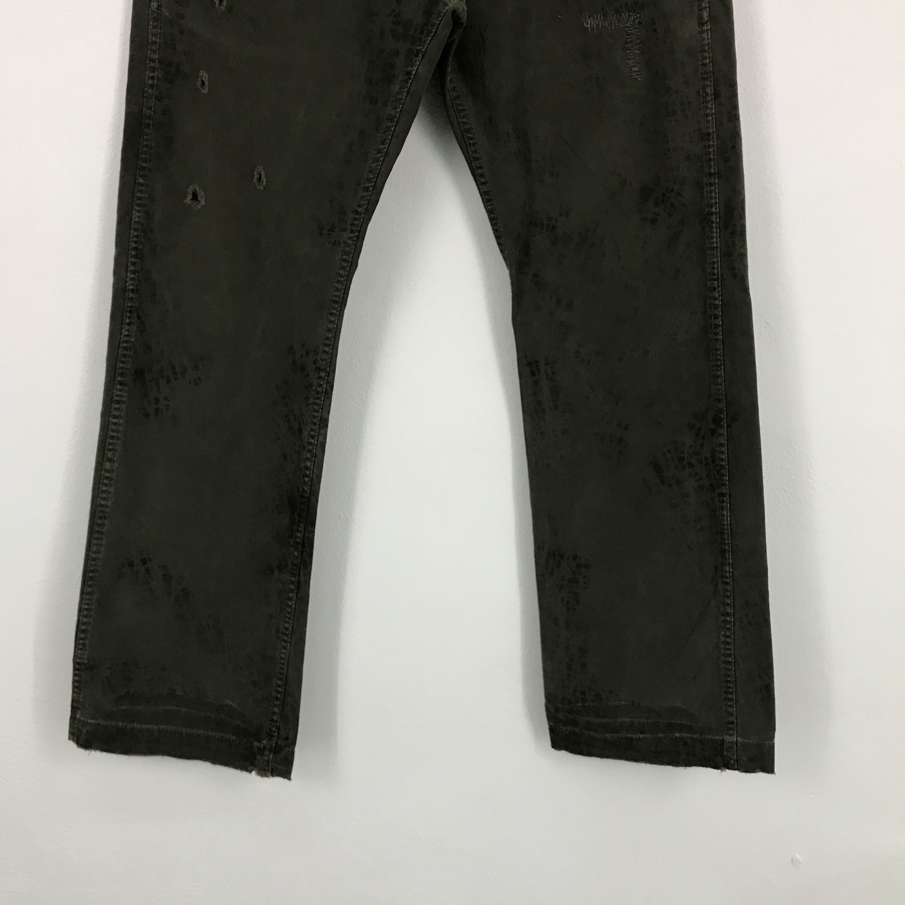 Edwin × Japanese Brand Flared Edwin Japan distressed bootcut style green jean Size US 30 / EU 46 - 3 Thumbnail