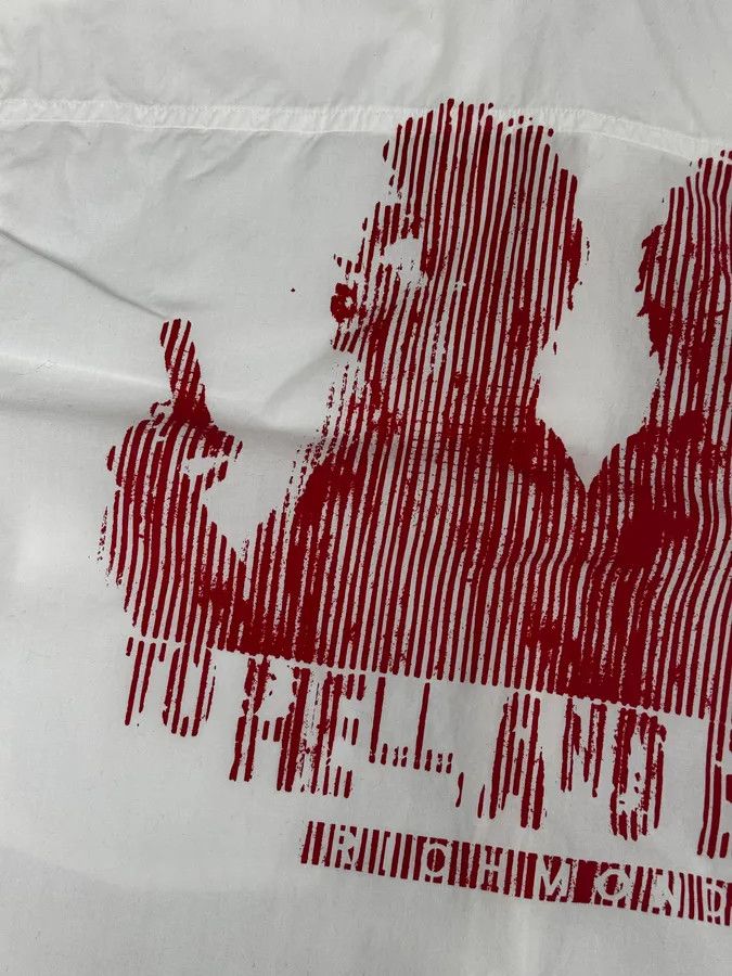 John Richmond Richmond White « To Hell And Back » Red Print Shirt Size US M / EU 48-50 / 2 - 8 Thumbnail