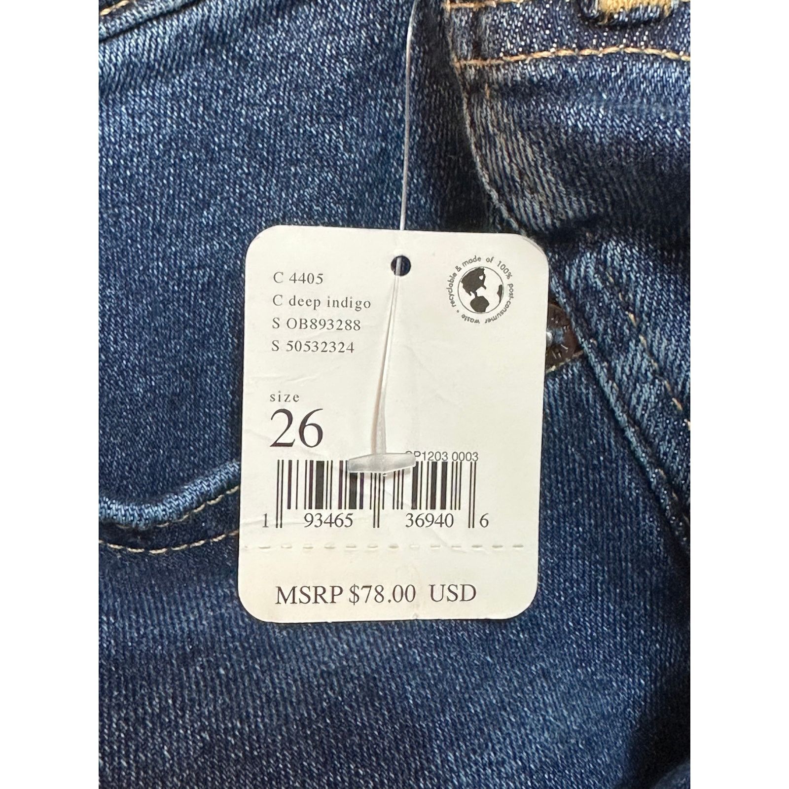 Free People Free People High-Rise Raw-Edge Skinny Jeans Deep Indigo 26 Size 26" / US 2 / IT 38 - 10 Thumbnail