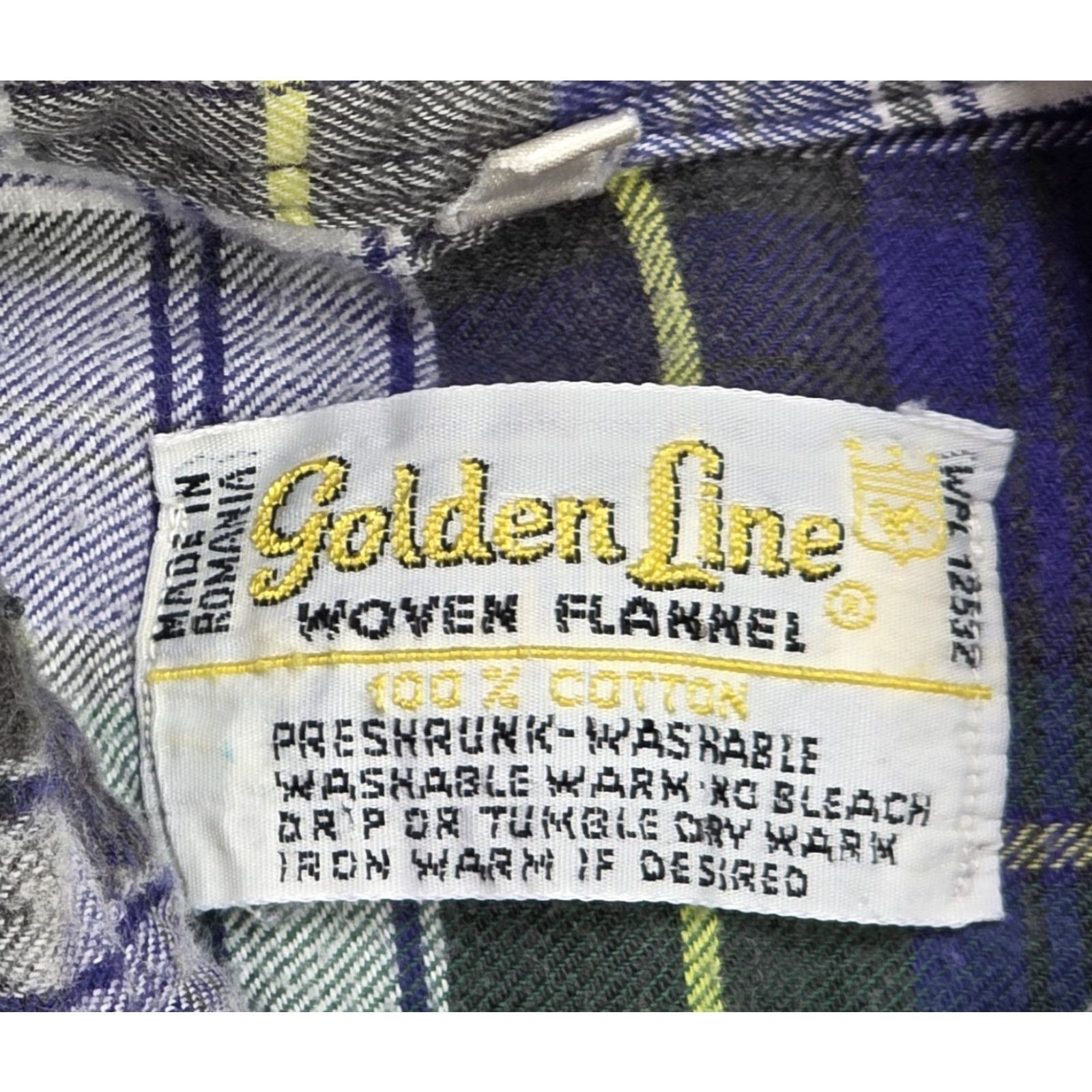 Vintage VINTAGE Golden Line Dagger Point Collar Cotton Flannel Plaid Long Sleeve Shirt M Size US M / EU 48-50 / 2 - 7 Thumbnail