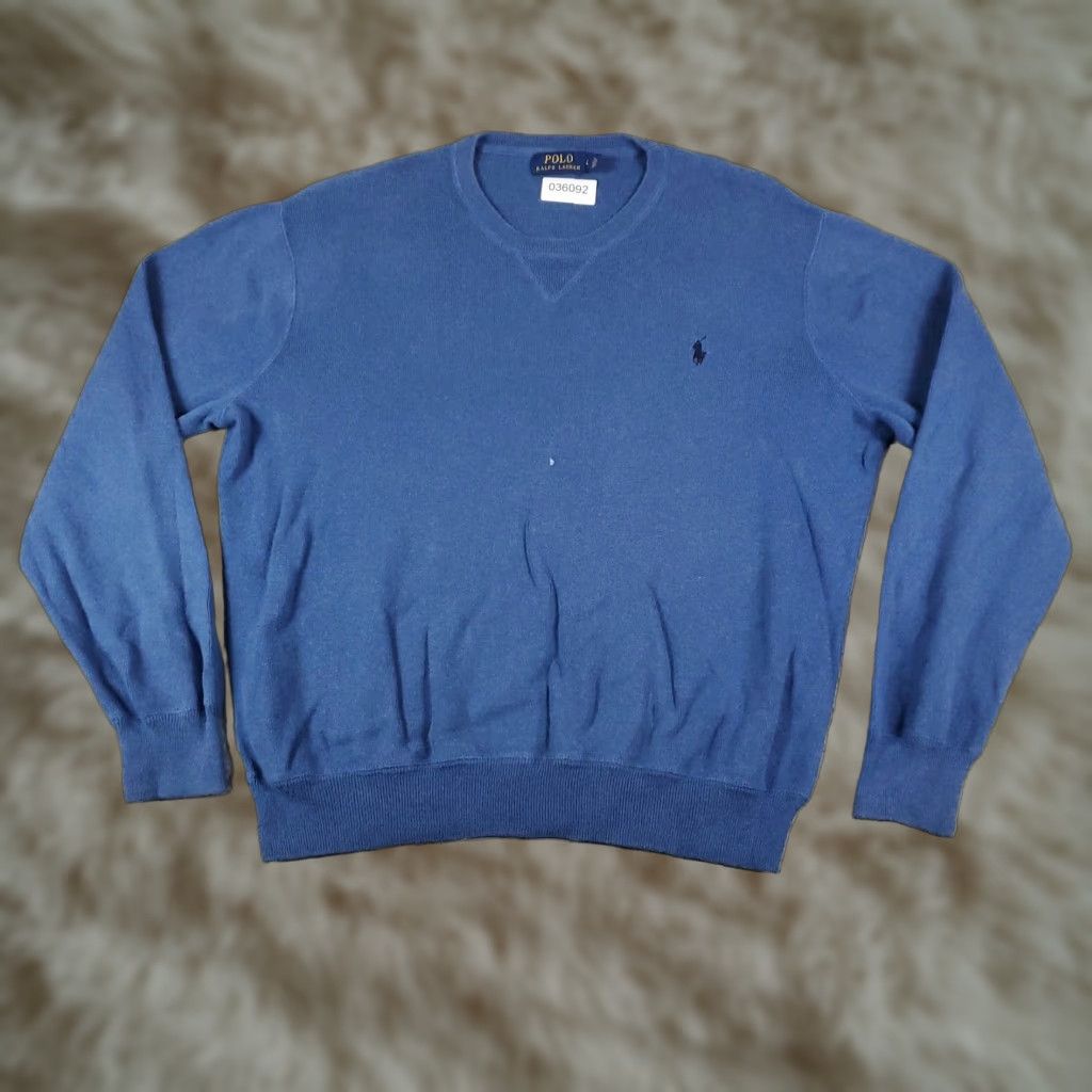 Polo Ralph Lauren Ralph Lauren Polo Mens Large Blue Pony Sweater Casual Pullover Sweatshirt XL Size US L / EU 52-54 / 3 - 1 Thumbnail