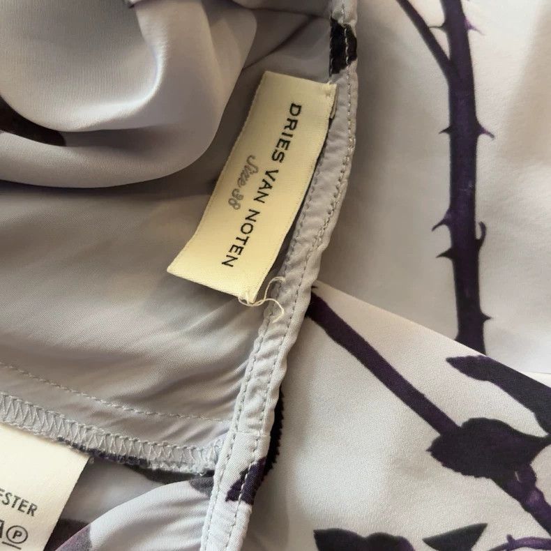 Dries Van Noten dries van noten size:38 Purple long dress in the garden Size 42" / US 20 - 8 Thumbnail