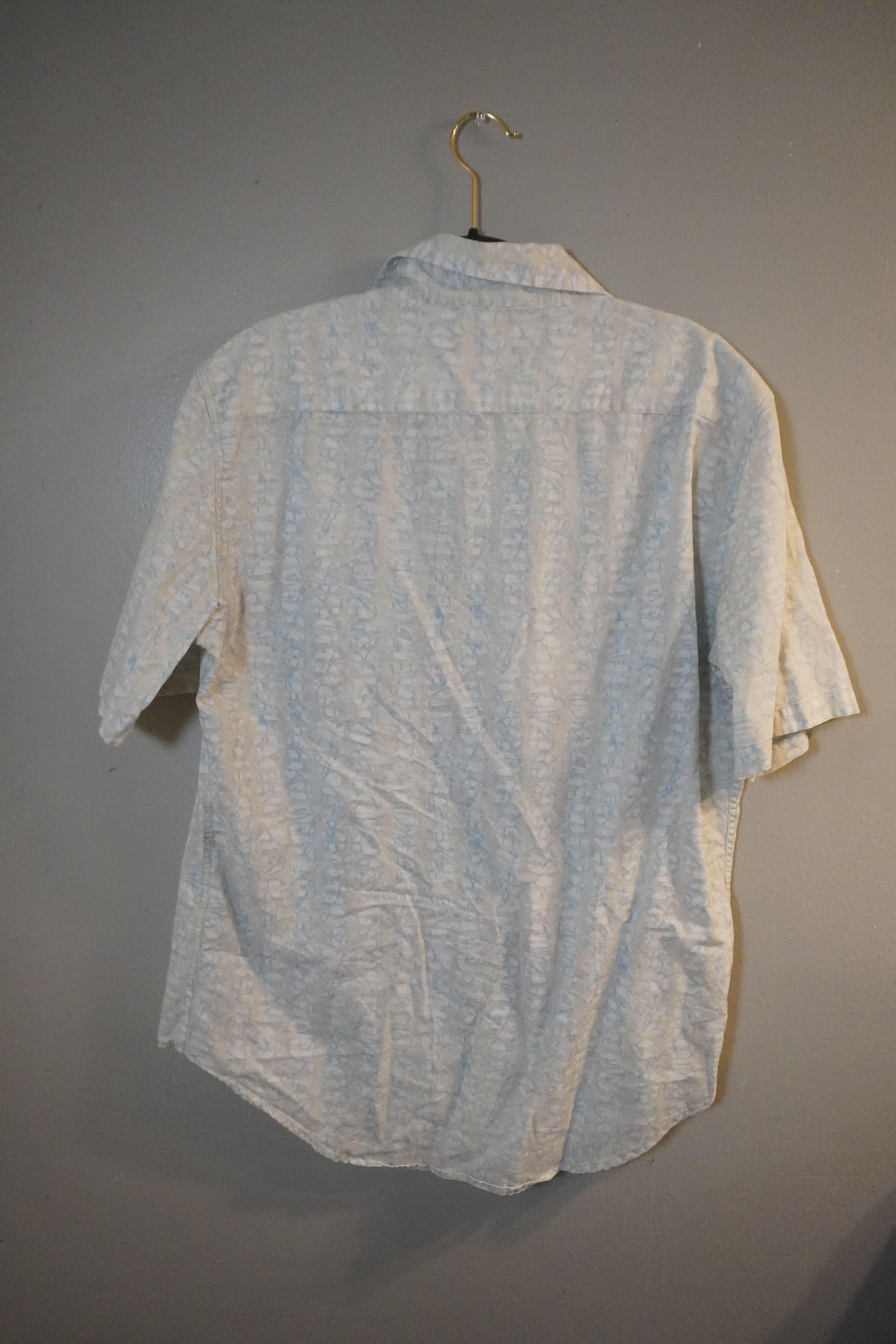 Armani Size M AJ Armani Jeans Cotton Linen Pattern Short Sleeve Size US M / EU 48-50 / 2 - 3 Thumbnail