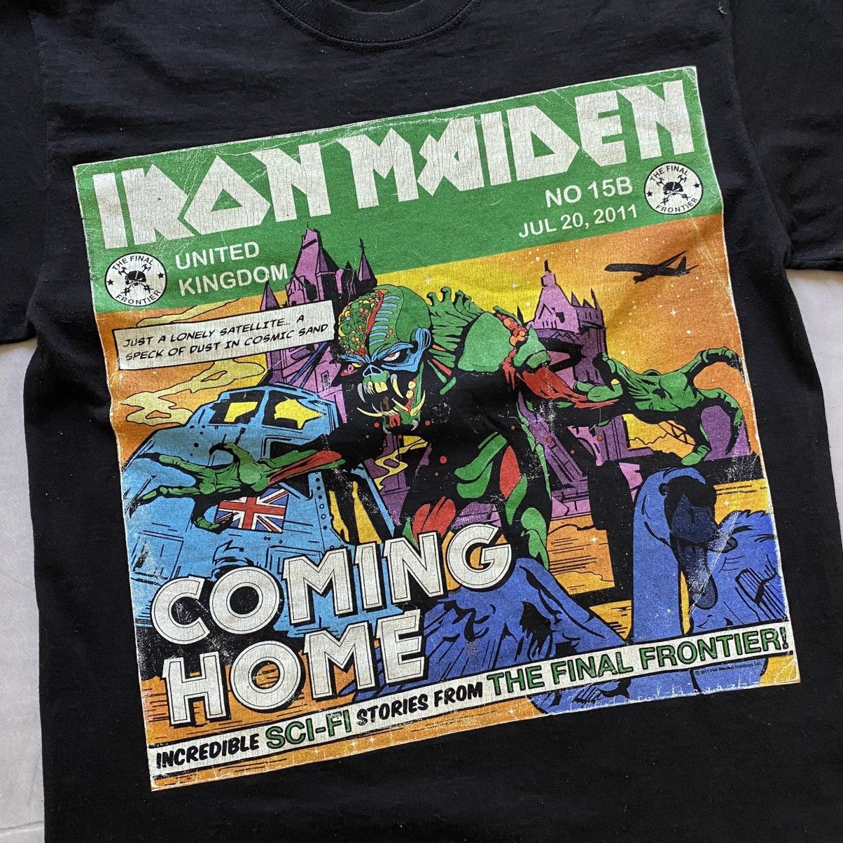 Other Vintage Iron Maiden 2011 Zombie Tour Big Logo Band T-Shirt Size US M / EU 48-50 / 2 - 2 Thumbnail