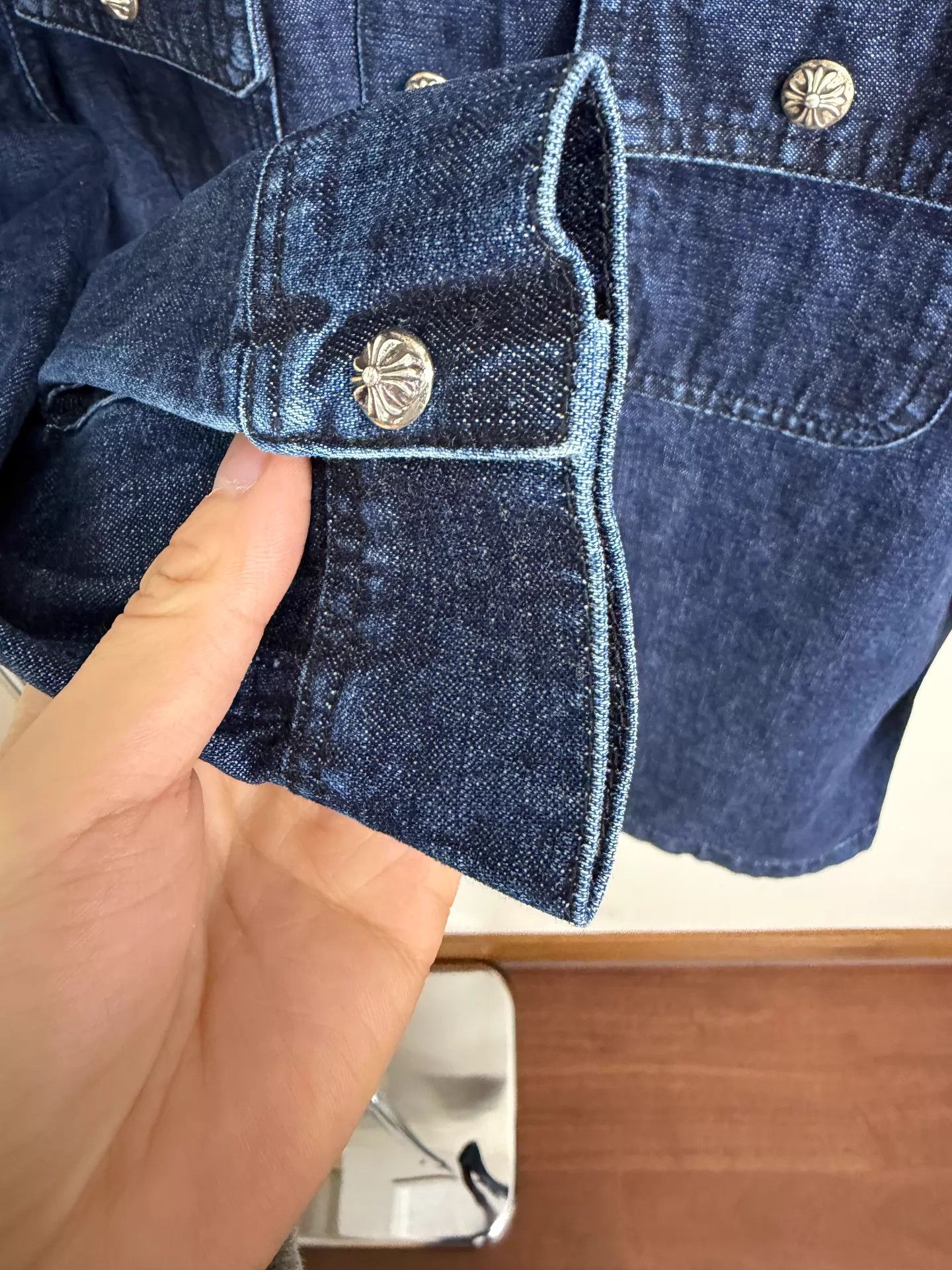 Chrome Hearts Chrome Hearts Work Dog Pocket Denim Shirt Kids 12Y New Size XXS / US 00 / IT 34 - 5 Thumbnail