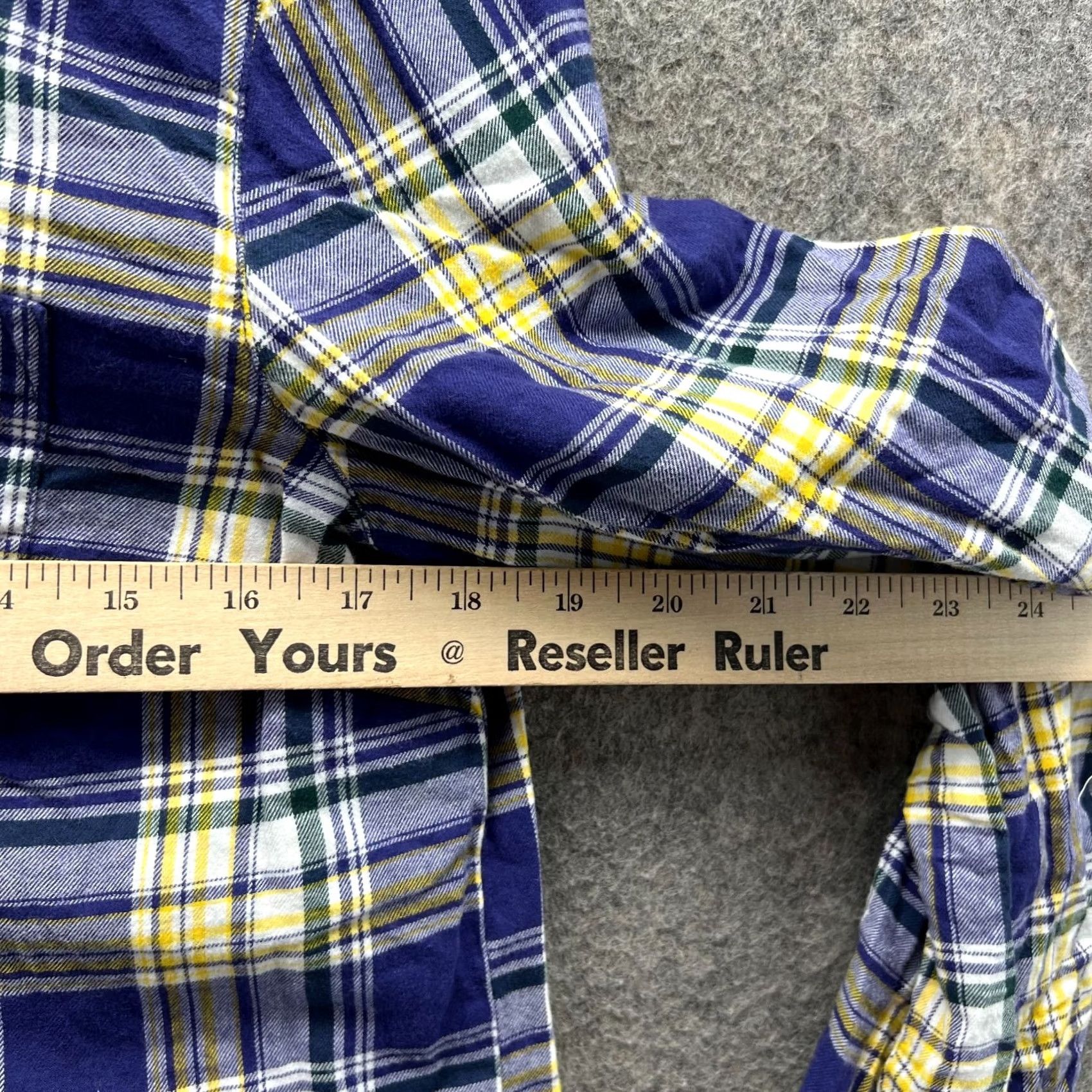 Tommy Hilfiger Tommy Hilfiger Shirt Women Medium Yellow Blue Plaid Casual Button Down Preppy Shirt - Womens Medium Size M / US 6-8 / IT 42-44 - 7 Thumbnail