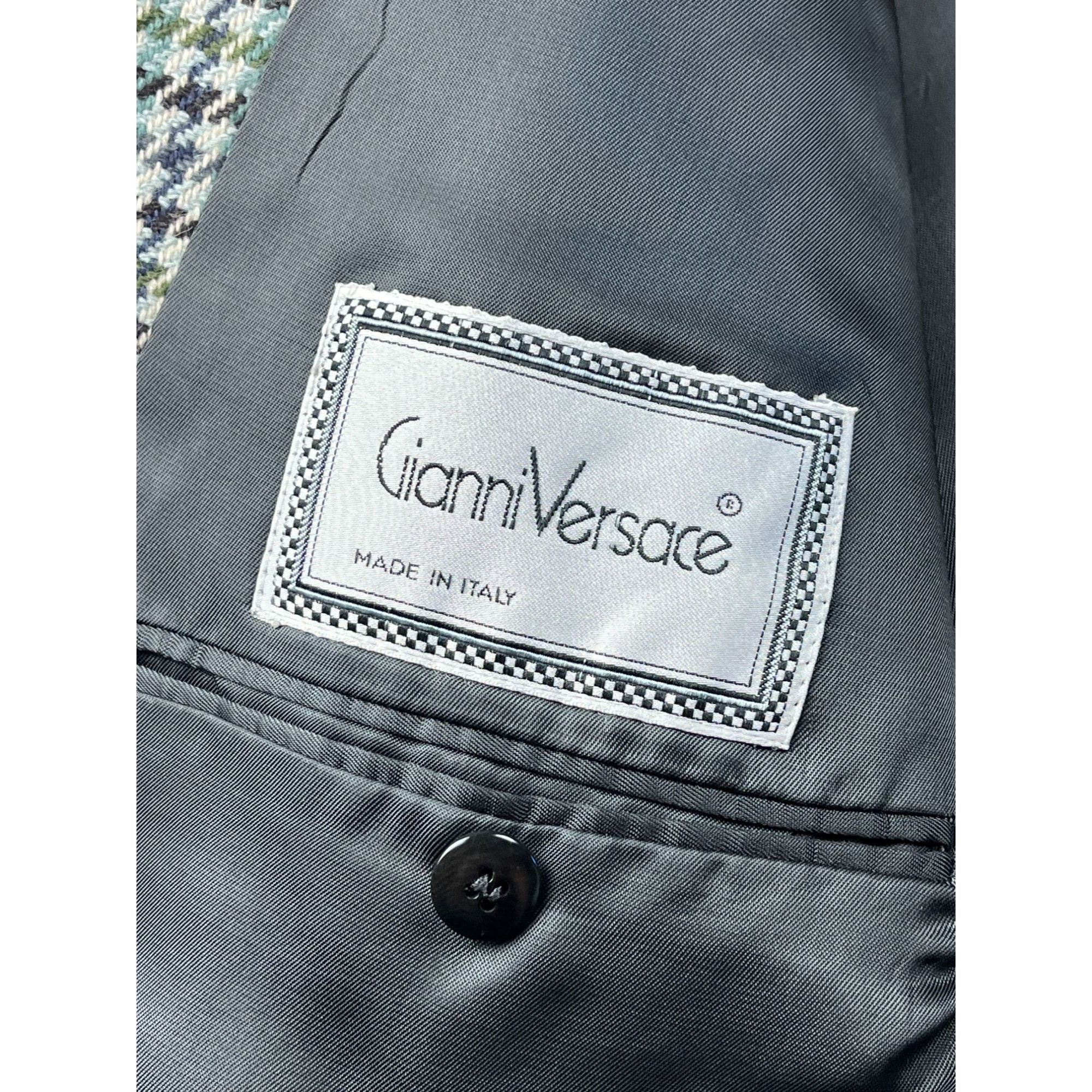 Versace 90s Vintage Gianni Versace Made In Italy Blazer Size 44L - 4 Thumbnail
