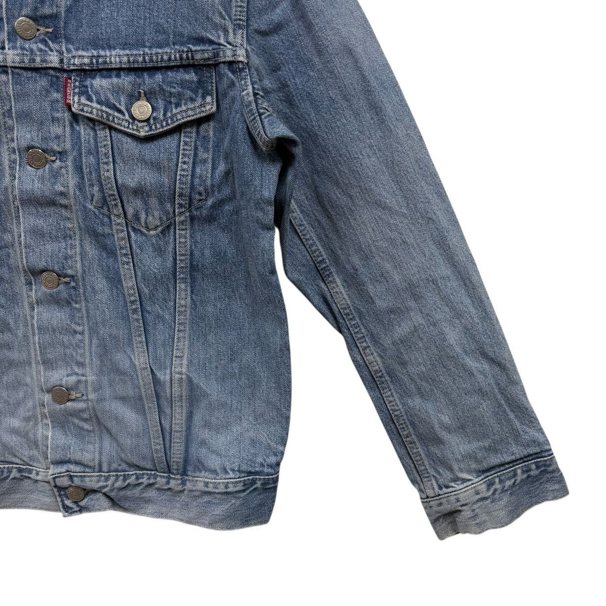 HOLLYWOOD RANCH MARKET Vintage 90s Hollywood Ranch Market Denim Jacket Distressed Size US M / EU 48-50 / 2 - 6 Thumbnail