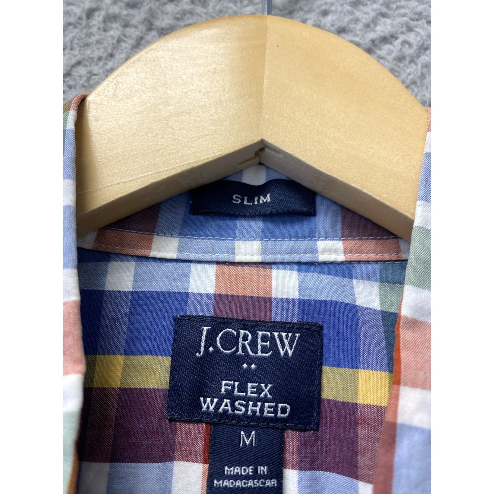 J.Crew J.CREW Button-Down Shirt Men Medium Multicolor Flex Wash Button Up Long Sleeve Cotton Nylon Polyester Cotton Blend Colorful Size US M / EU 48-50 / 2 - 3 Thumbnail