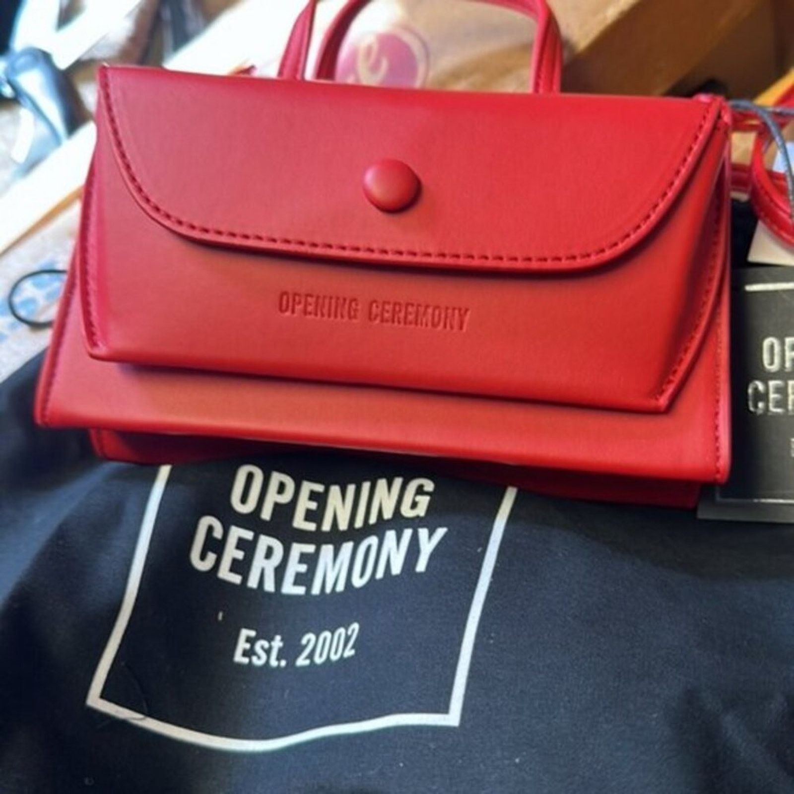 Opening Ceremony Opening Ceremony Red Razor Clam shoulder bag Size ONE SIZE - 4 Thumbnail