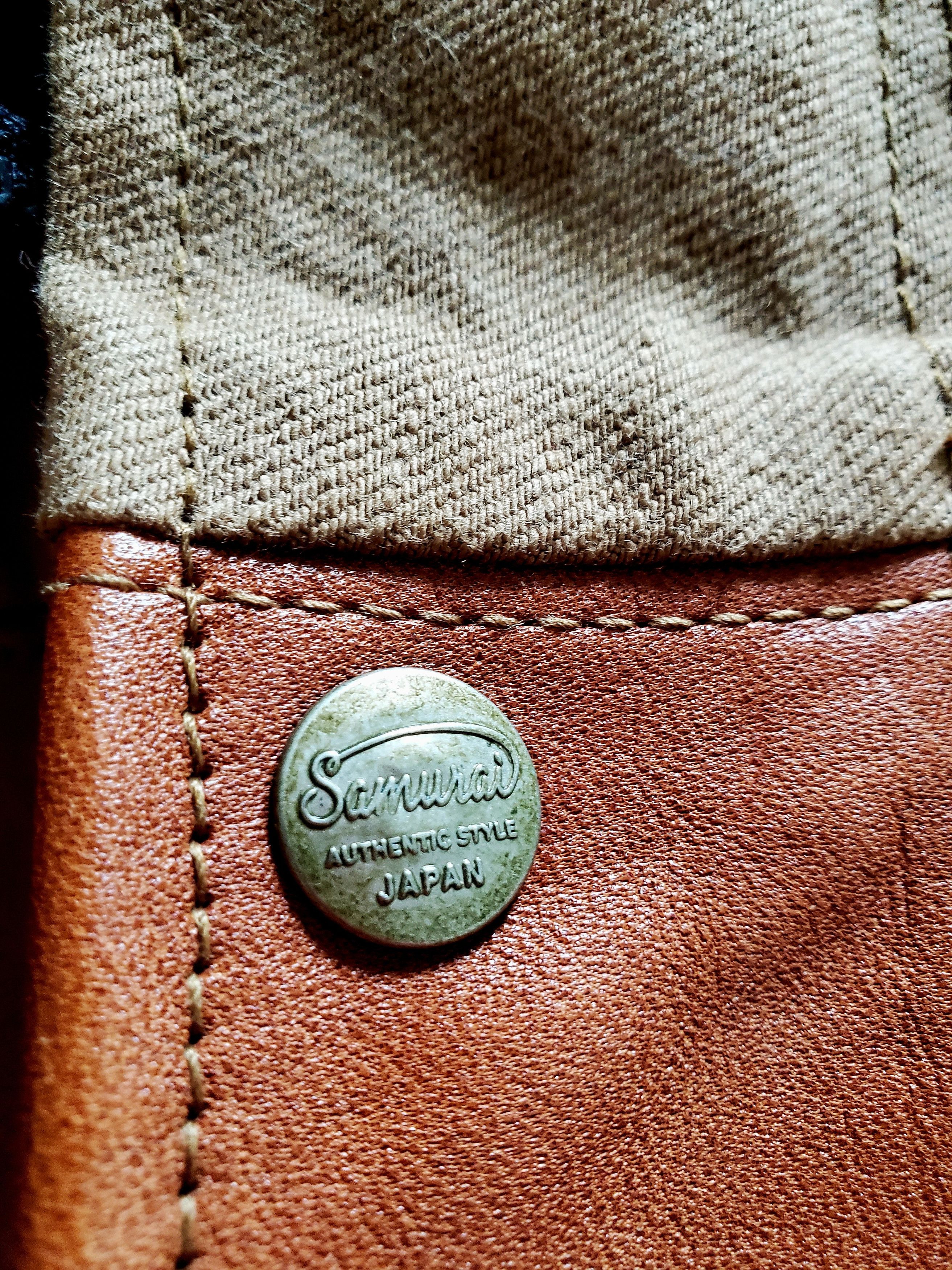 Samurai Jeans Kakishibu Horsehide Selvedge Chino Down Jacket Size US L / EU 52-54 / 3 - 7 Thumbnail
