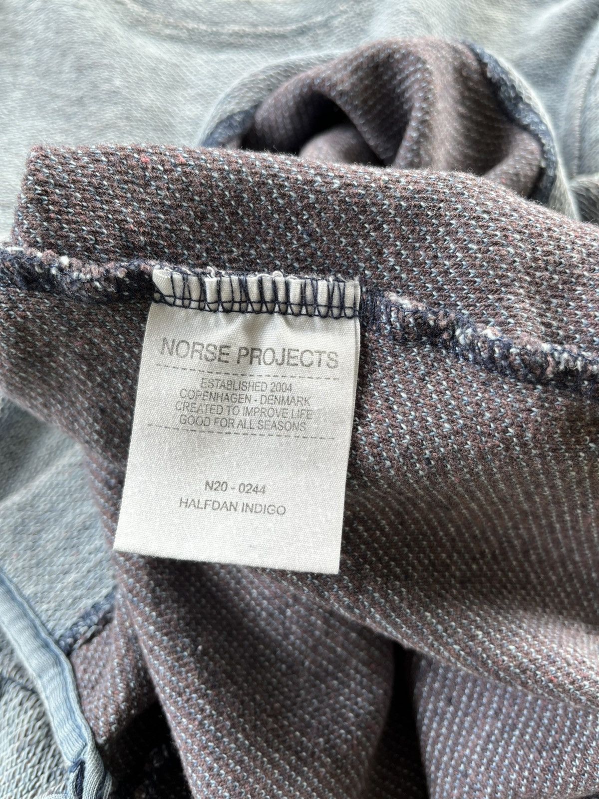 Indigo × Norse Projects 🔥Norse Projects Halfdan Indigo Long Sleeve Size US S / EU 44-46 / 1 - 12 Thumbnail