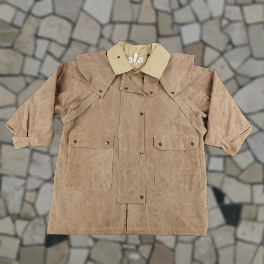 Vintage Vintage Overland Outfitters Jacket Mens Medium Canvas Trench Coat 90s Outdoor Workwear Size US M / EU 48-50 / 2 - 1 Thumbnail