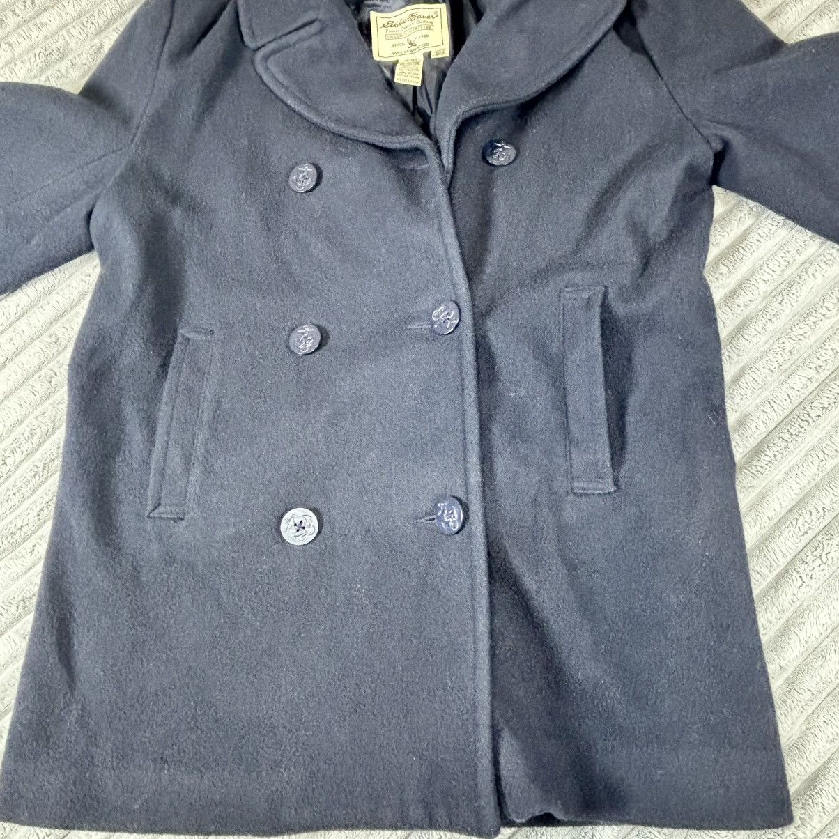 Eddie Bauer Eddie Bauer woman’s S Double Breasted Button Wool Peacoat Size S / US 4 / IT 40 - 6 Thumbnail