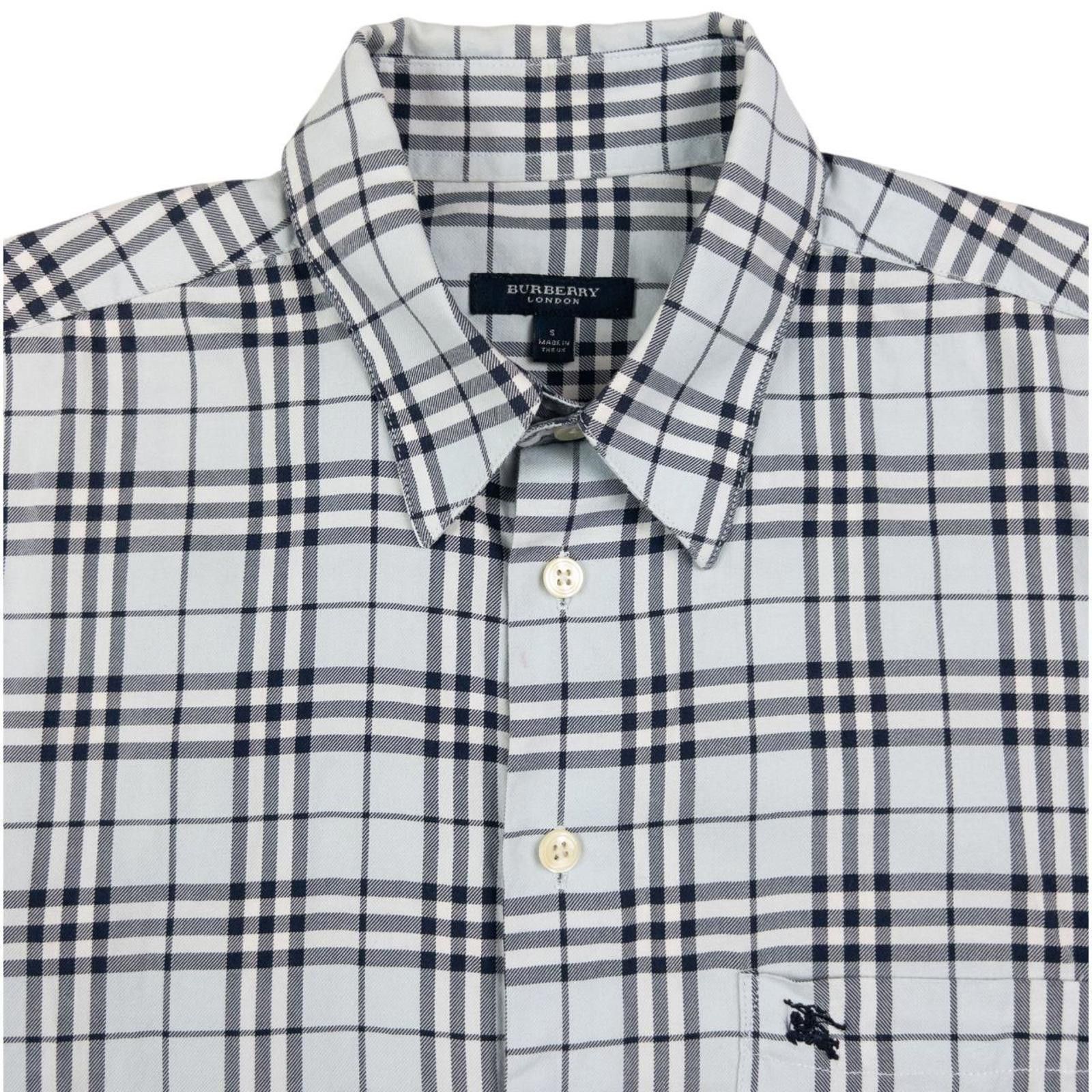 Vintage Burberry Nova Check Short Sleeve Button Up Shirt S - Main Image