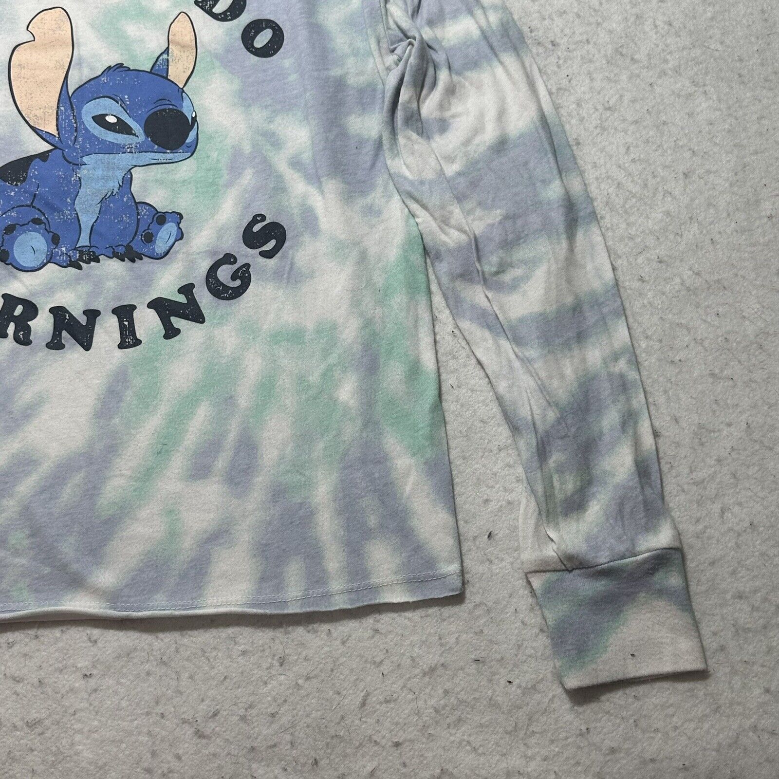 Disney Disney Lilo & Stitch XS Blue Tie-Dye Graphic T Shirt Size XS / US 0-2 / IT 36-38 - 3 Thumbnail