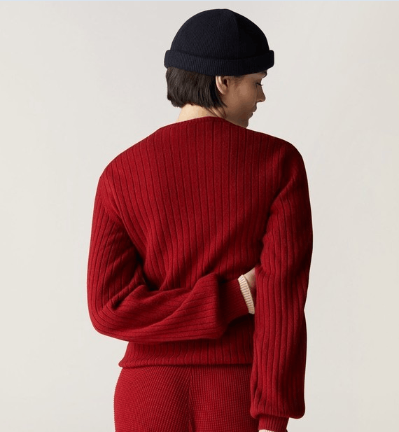 Loro Piana o1w1db10724 Maras Crewneck Sweater in Red Size L / US 10 / IT 46 - 5 Thumbnail