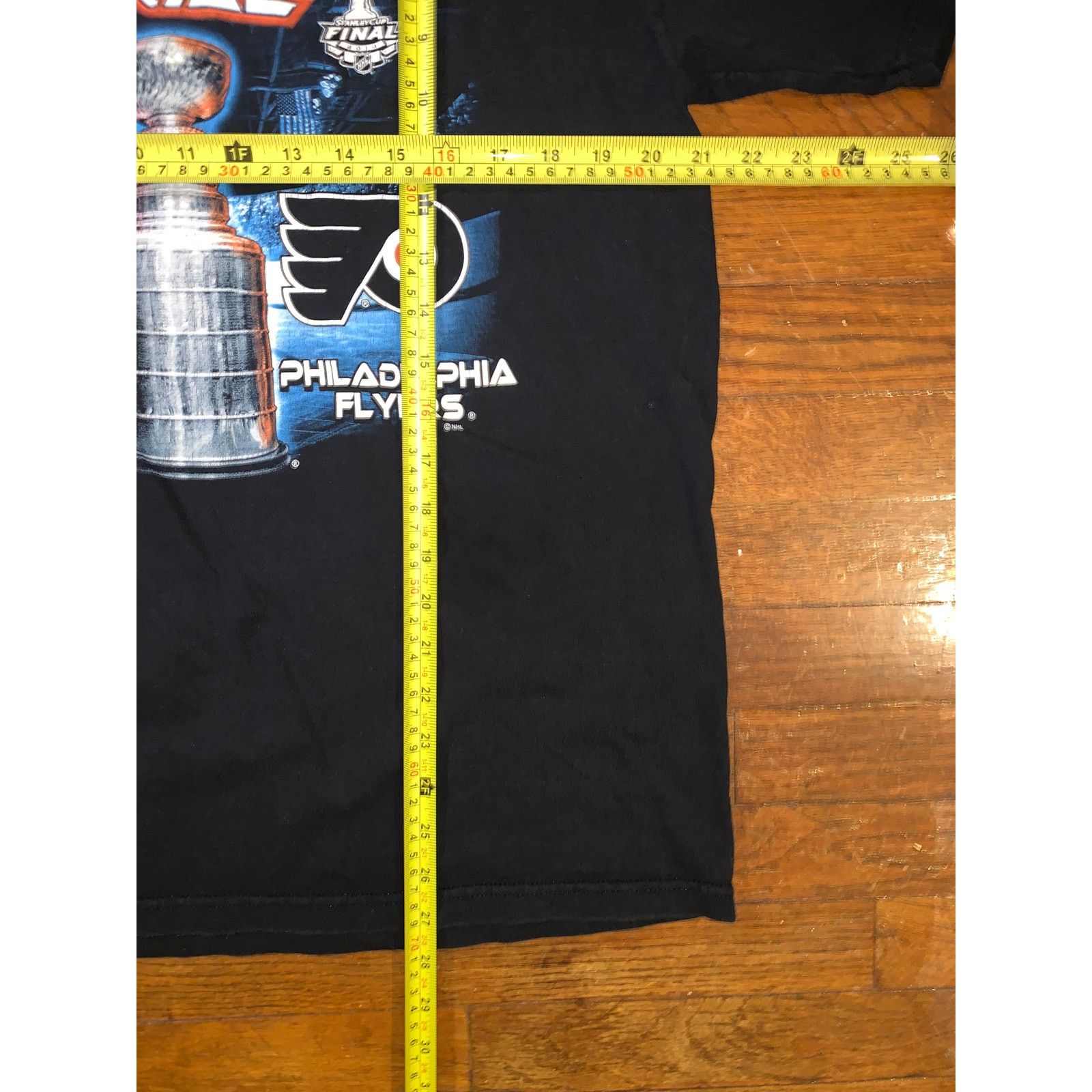 Majestic × NHL × Vintage Stanley Cup T Shirt Blackhawks Flyers Majestic NHL Hockey L Size US L / EU 52-54 / 3 - 6 Thumbnail