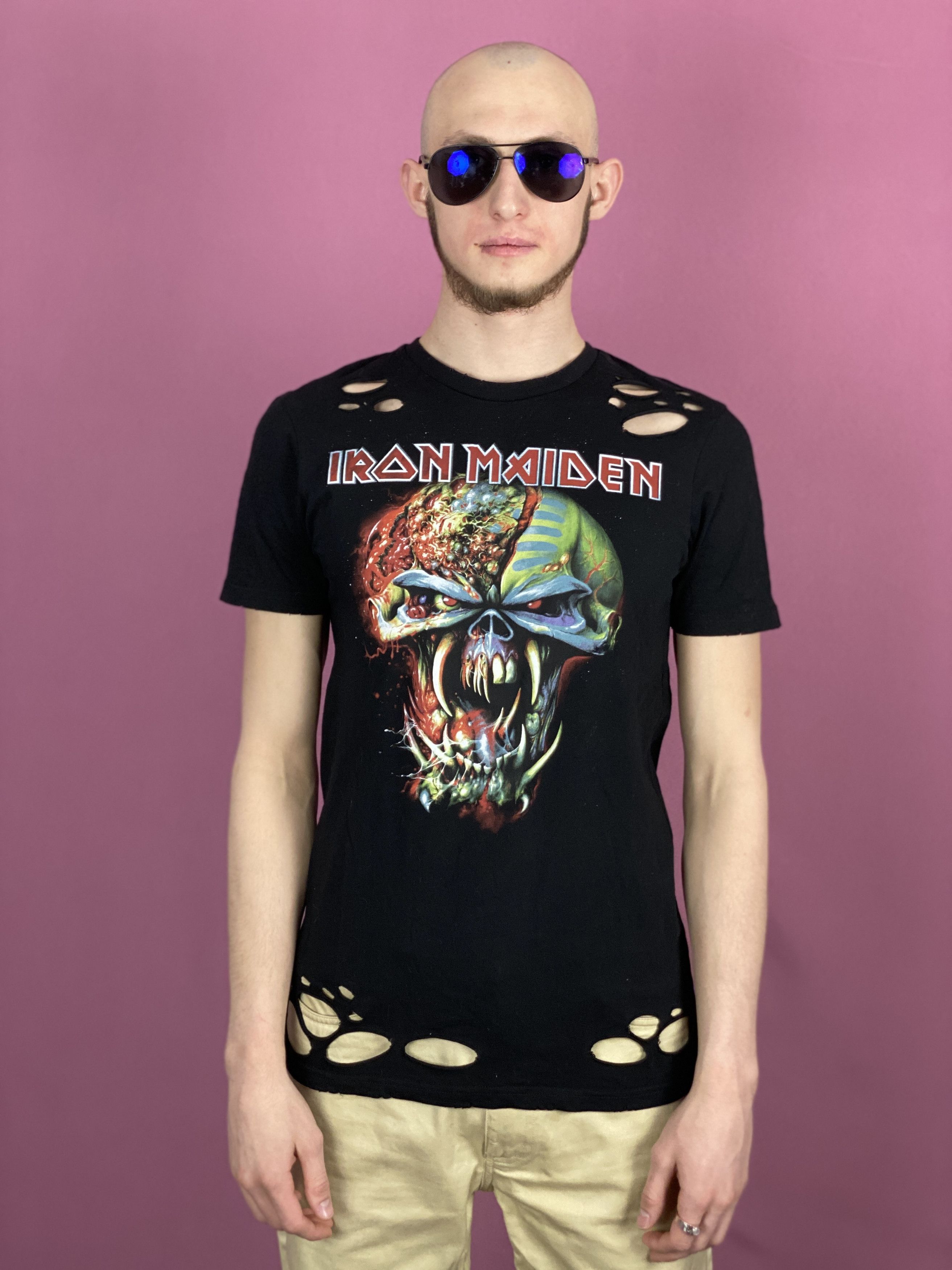 Band Tees × Iron Maiden Iron Maiden Vintage Men's Distressed T-Shirt - S Size US S / EU 44-46 / 1 - 1 Thumbnail