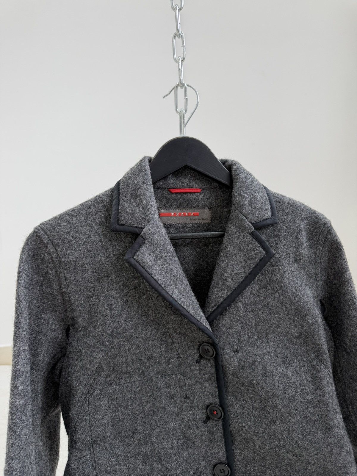 Prada Vintage Prada Wool Luxury Womens Jacket Blazers Size M / US 6-8 / IT 42-44 - 6 Thumbnail