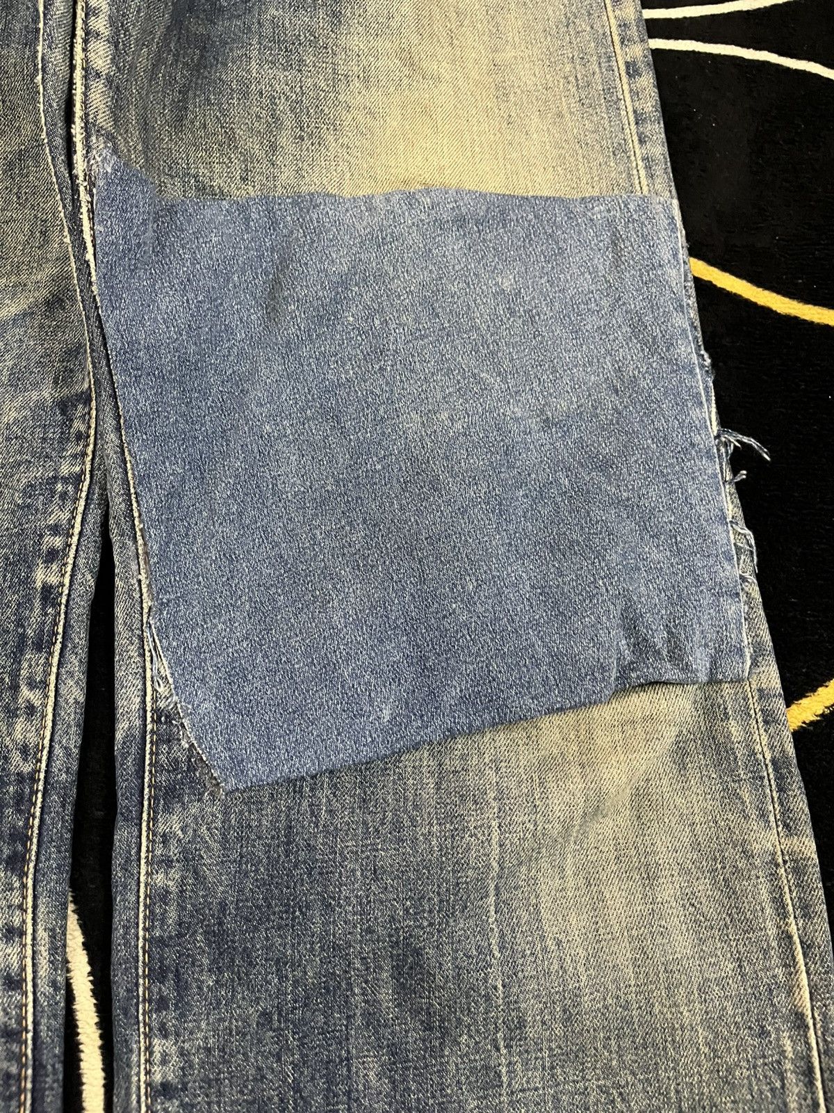 Japanese Brand × Le Grande Bleu (L.G.B.) × Warehouse Vintage Unique Clothing Warehouse Selvedge Mudwash Denim Size US 33 - 10 Thumbnail