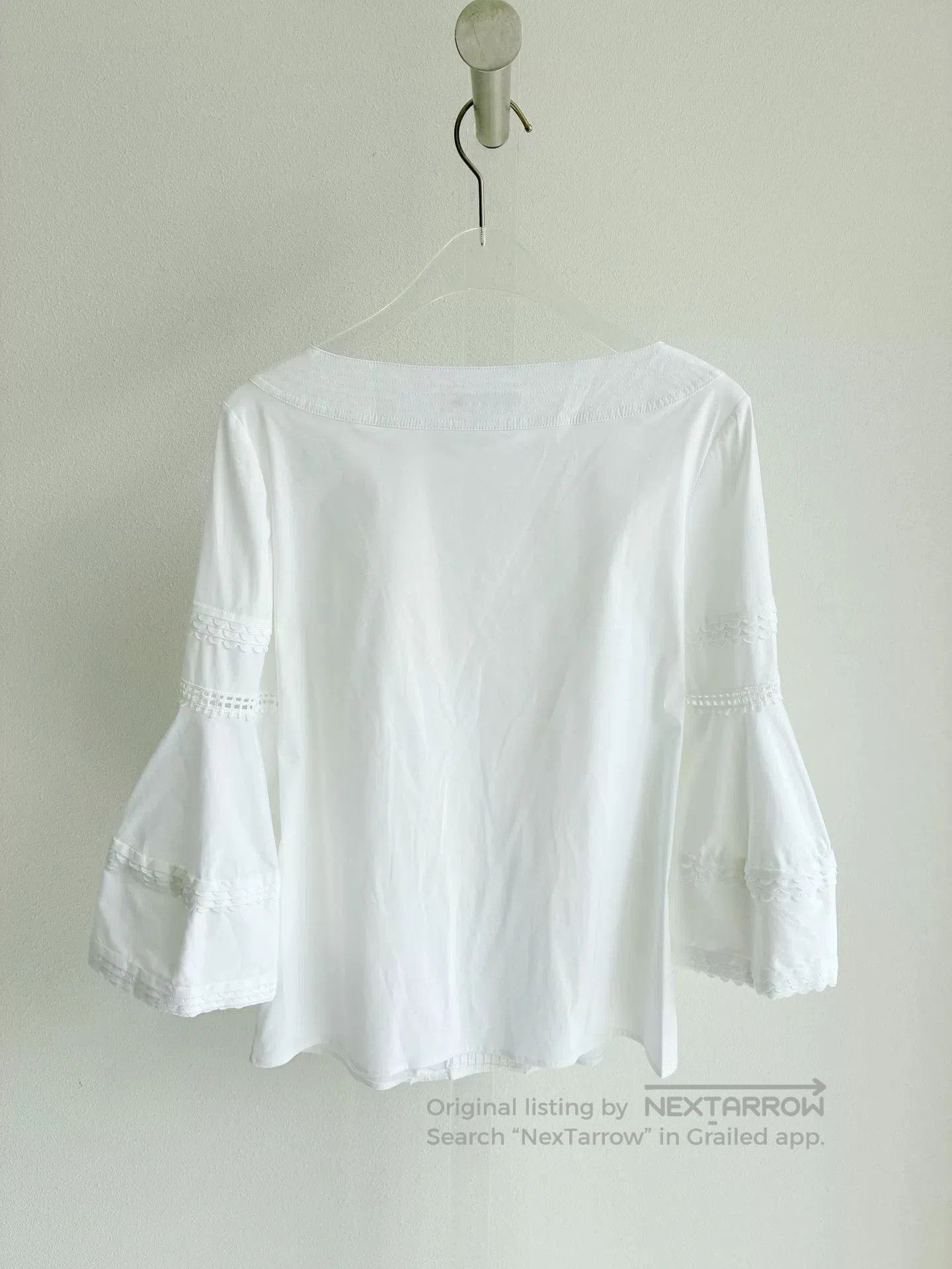 Oscar De La Renta Oscar de la Renta White Lace Blouse. Size XS / US 0-2 / IT 36-38 - 2 Thumbnail