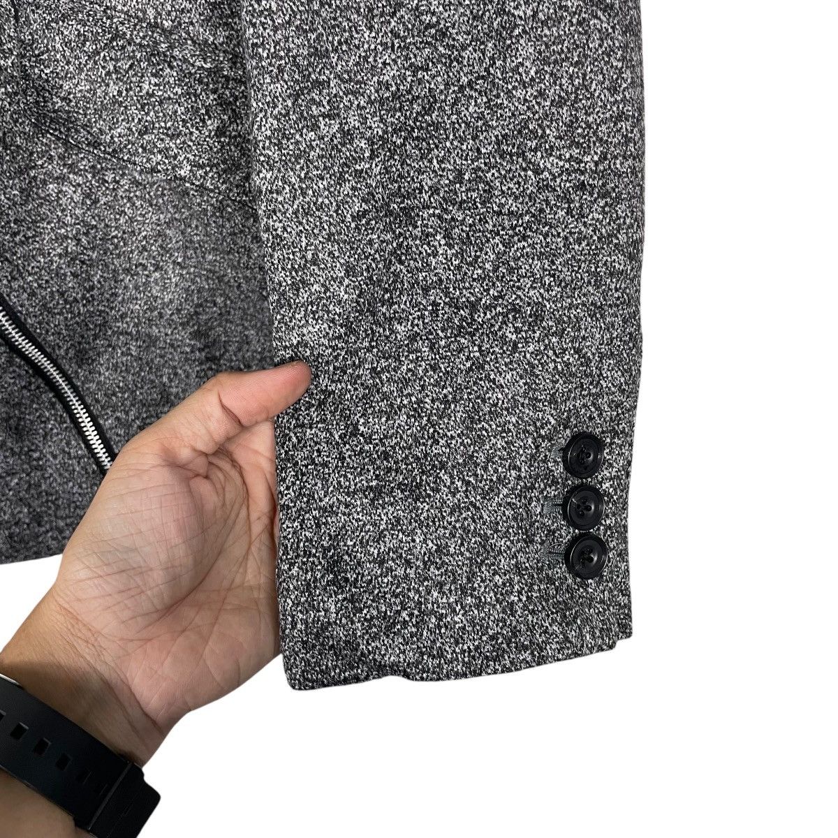Tornado Mart Tornado Mart Motorcycle Style Diagonal Zipper Jacket Size US S / EU 44-46 / 1 - 13 Thumbnail