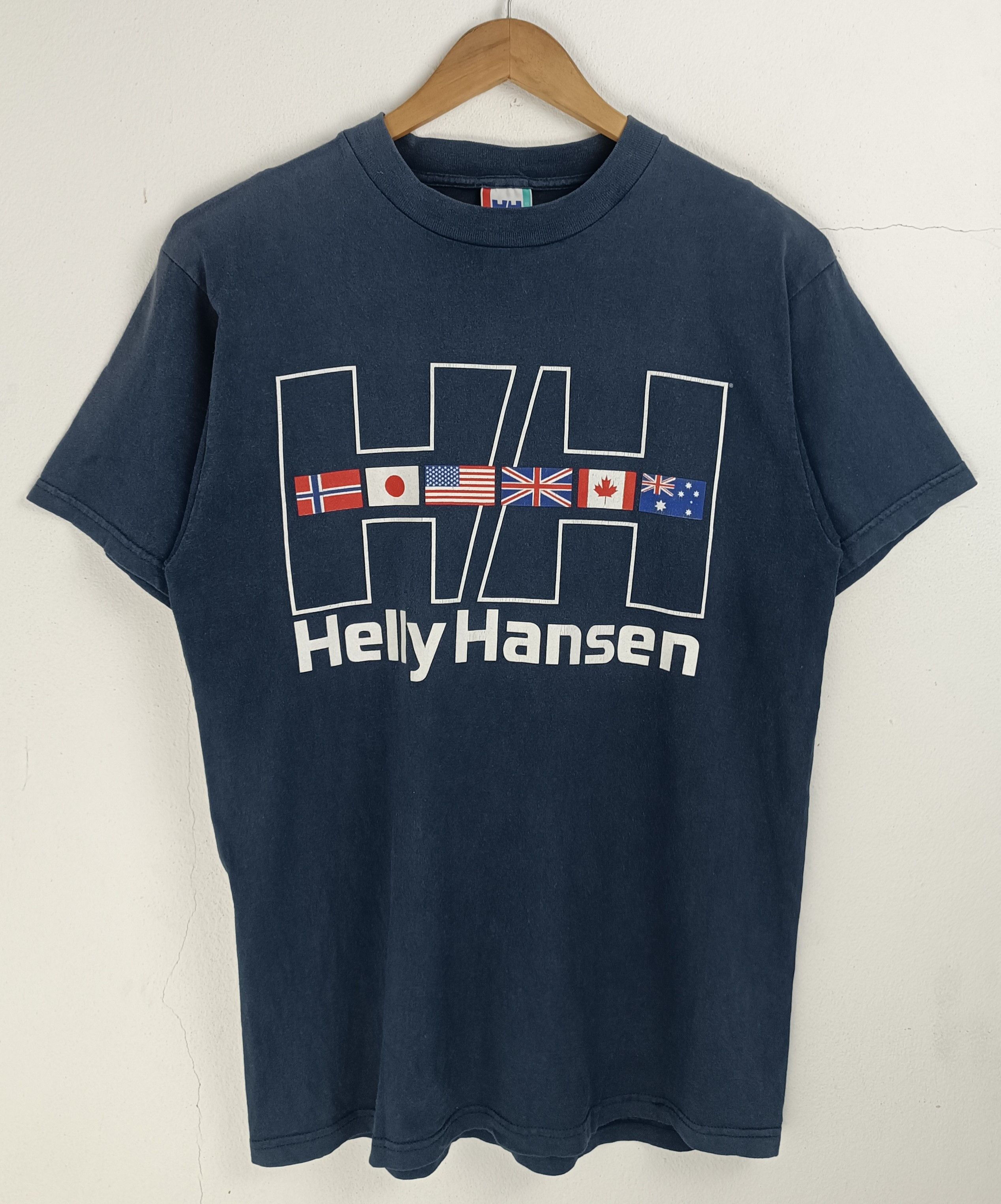 Helly Hansen VINTAGE 90'S HELLY HANSEN CLASSIC LOGO TEE tnf colombia Size US M / EU 48-50 / 2 - 3 Thumbnail