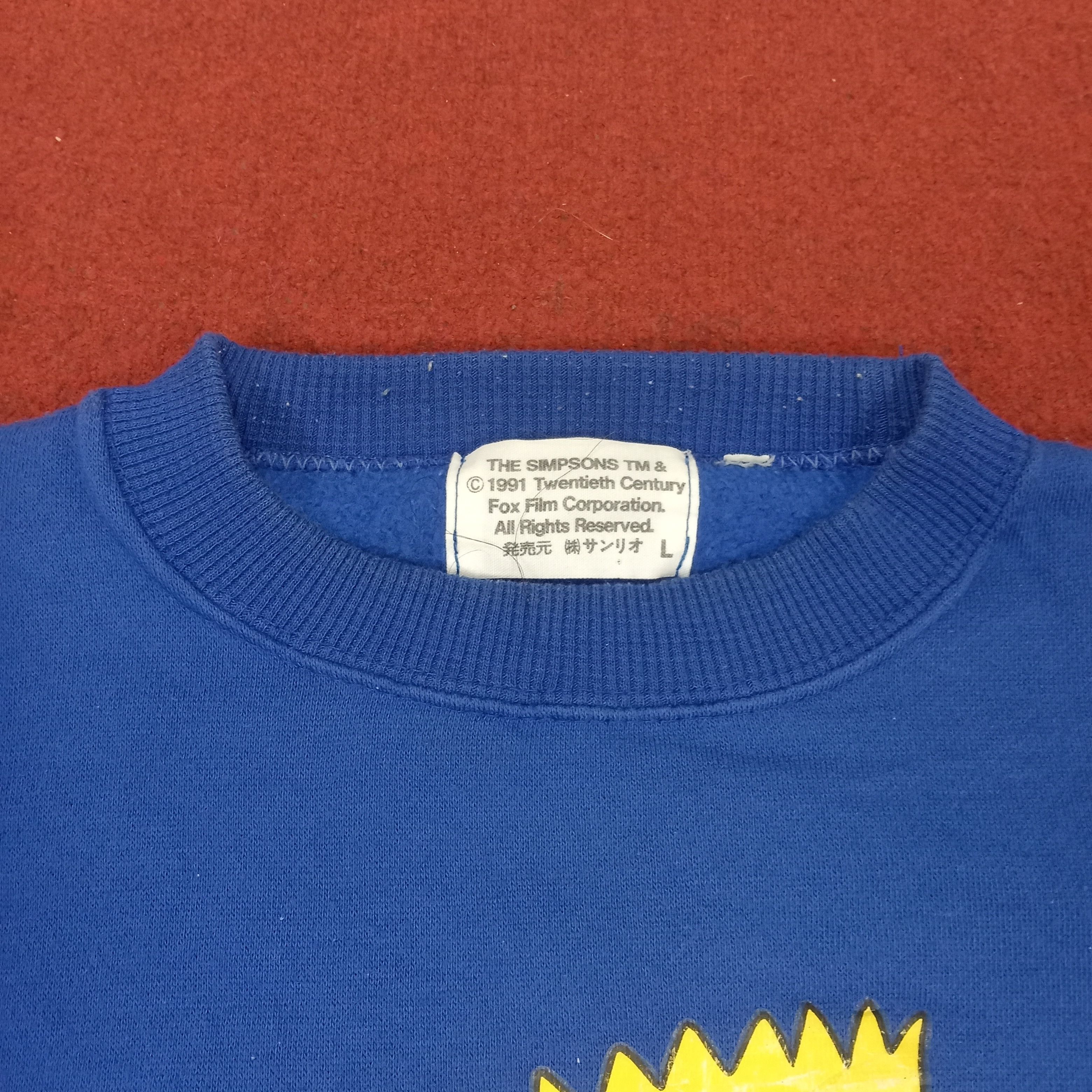 The Simpsons × Vintage Bart Simpson Cartoon Vintage Sweatshirt Size US L / EU 52-54 / 3 - 3 Thumbnail