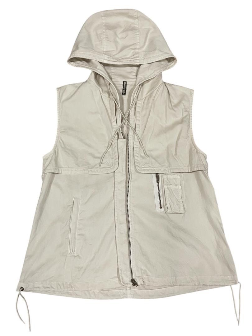 Issey Miyake by Frapbois Vest Jacket with Hoodie