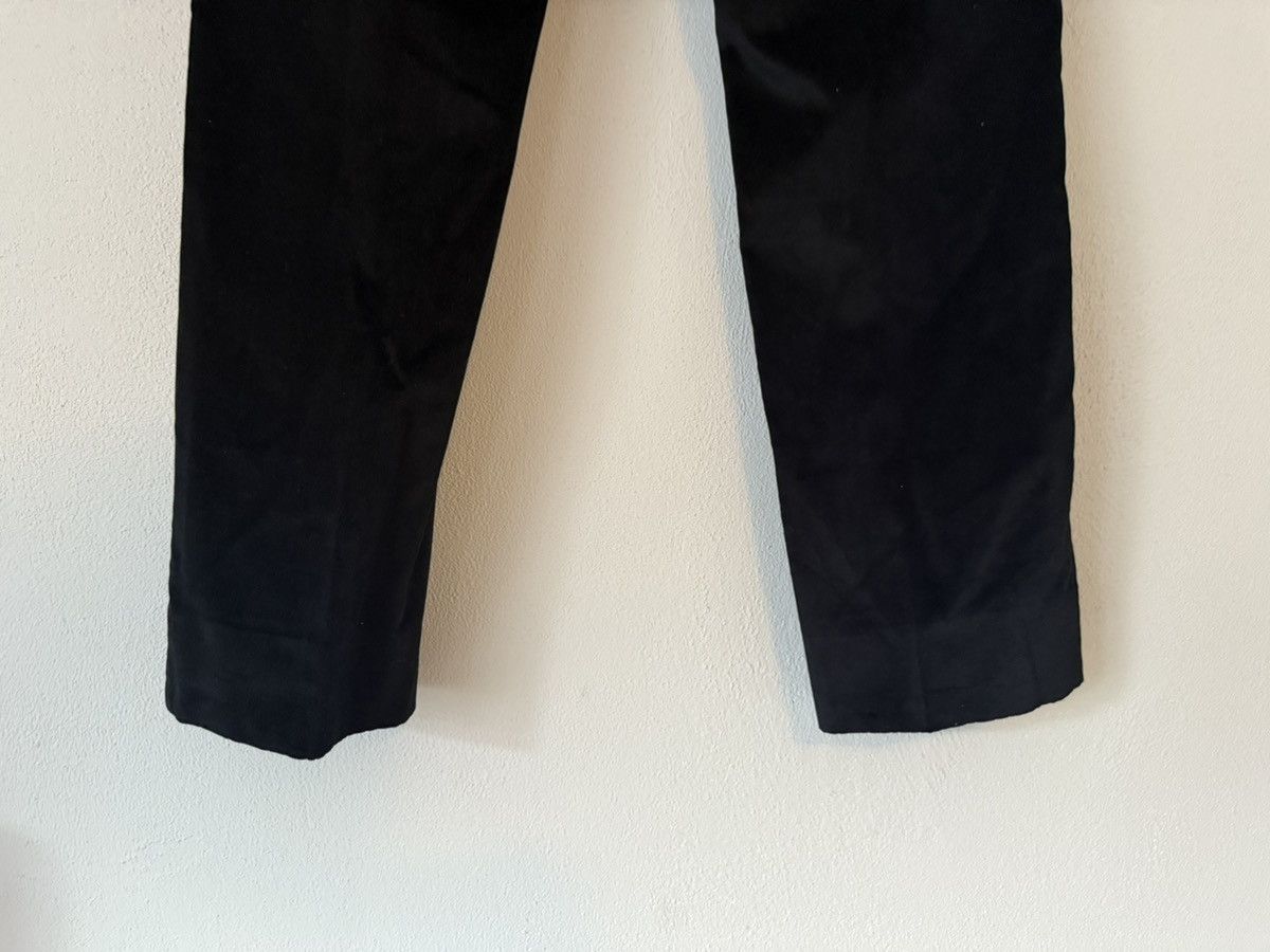 Yves Saint Laurent YSL Rive Gauche Black Velvet Straight Trousers Size US 32 / EU 48 - 10 Thumbnail
