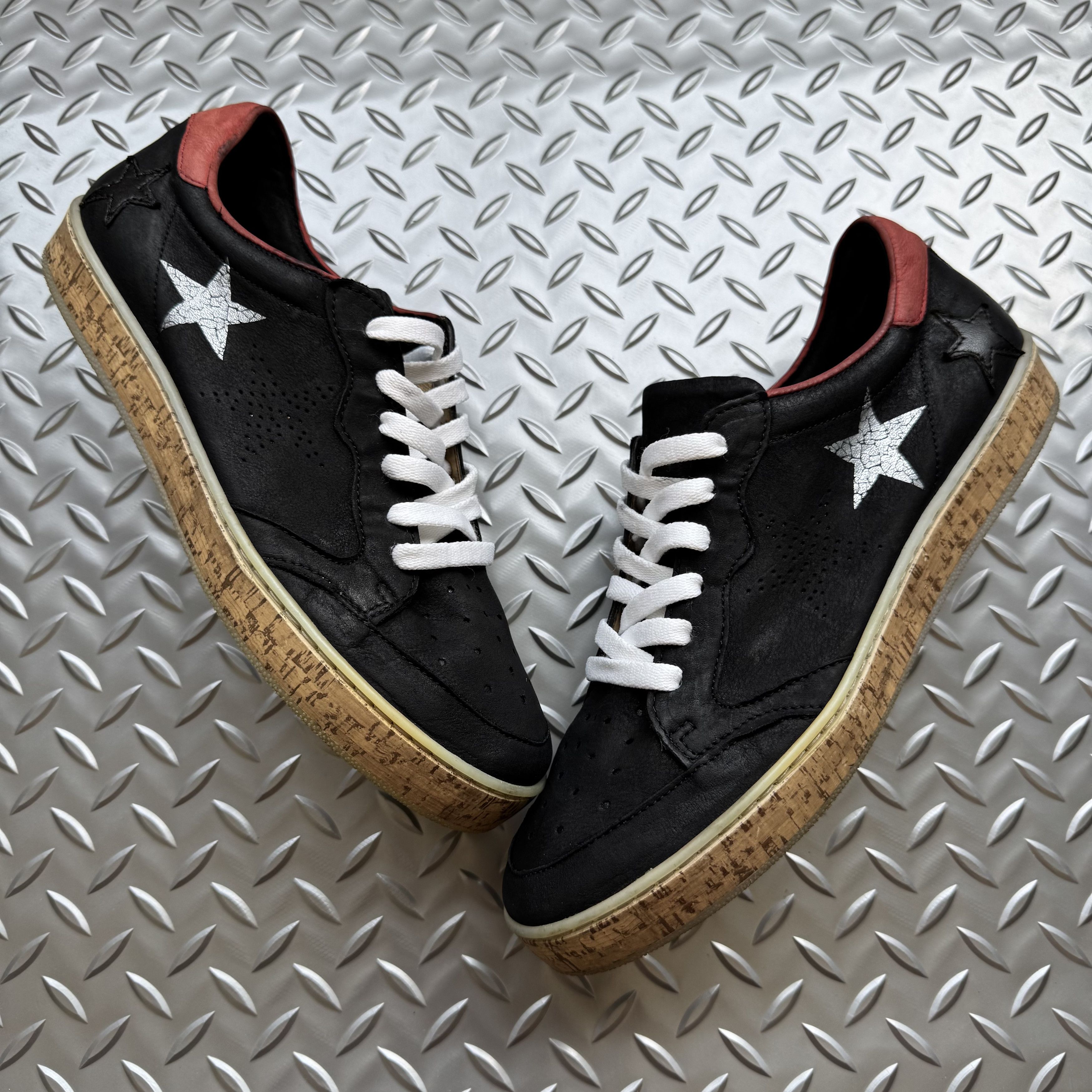 A.S.98 (Airstep) Leather Sneakers with Cork Sole