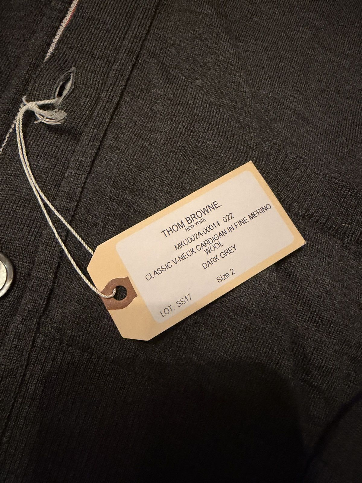 Thom Browne Med Grey Cardigan Size US M / EU 48-50 / 2 - 2 Thumbnail