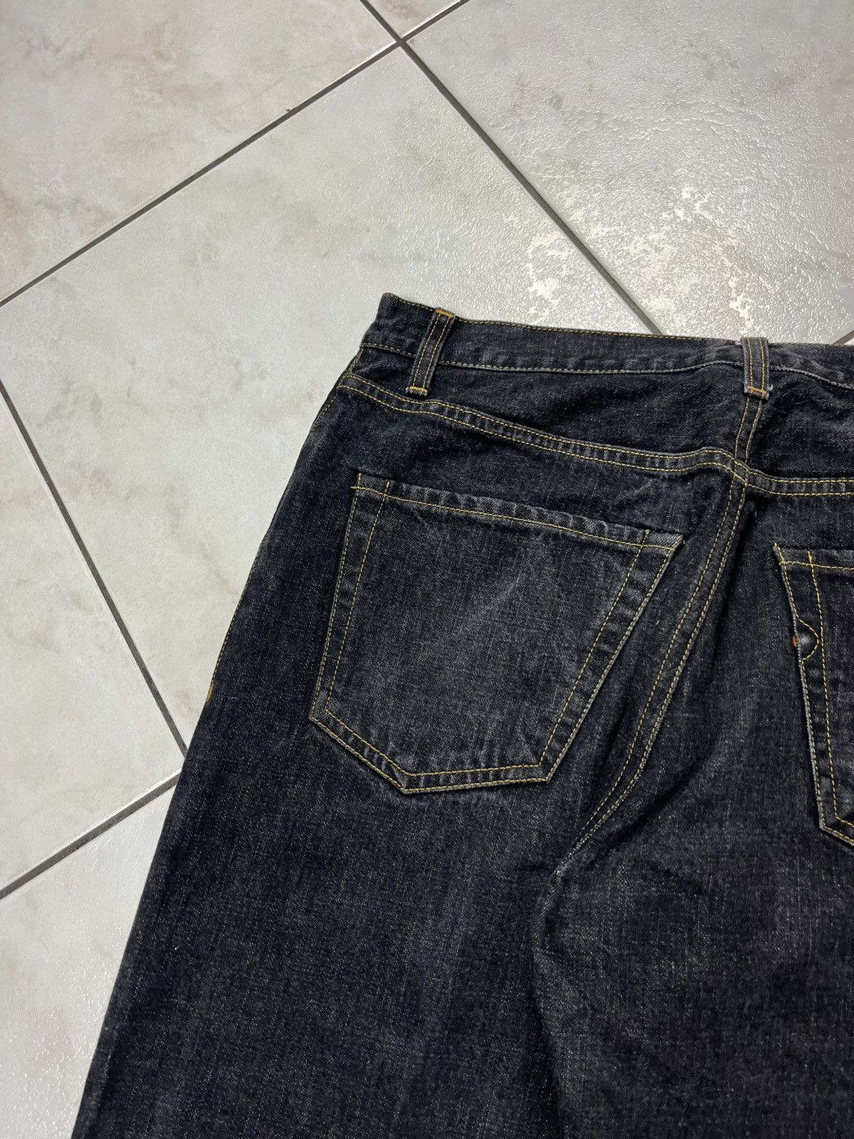 Gucci × Vintage Vintage Gucci regular dark goth raw denim jeans Size US 36 / EU 52 - 17 Thumbnail