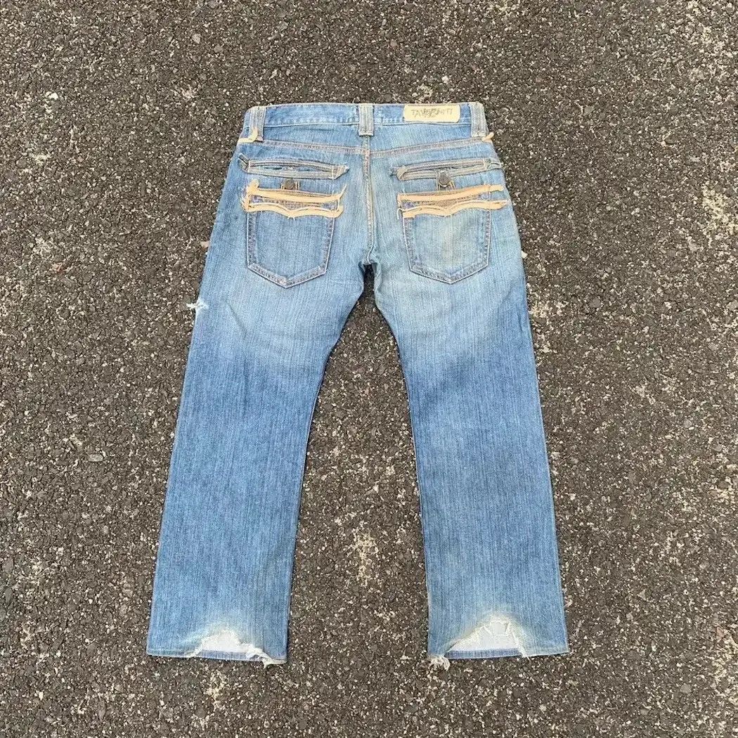 Jimmy Taverniti DESIGNER DENIM TAVERNITI JEANS BY JIMMY TAVERNITI DISTRESSED Size US 33 - 15 Thumbnail