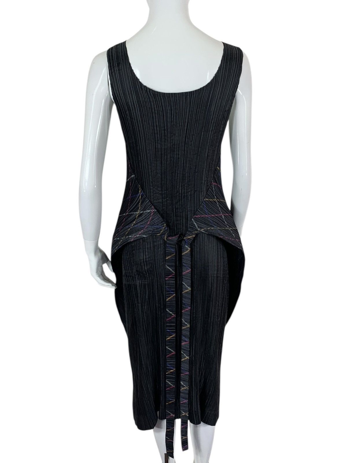 Pleats Please Issey Miyake Vintage Issey Miyake IM Product Pleated Teal Apron Dress Size ONE SIZE - 10 Thumbnail