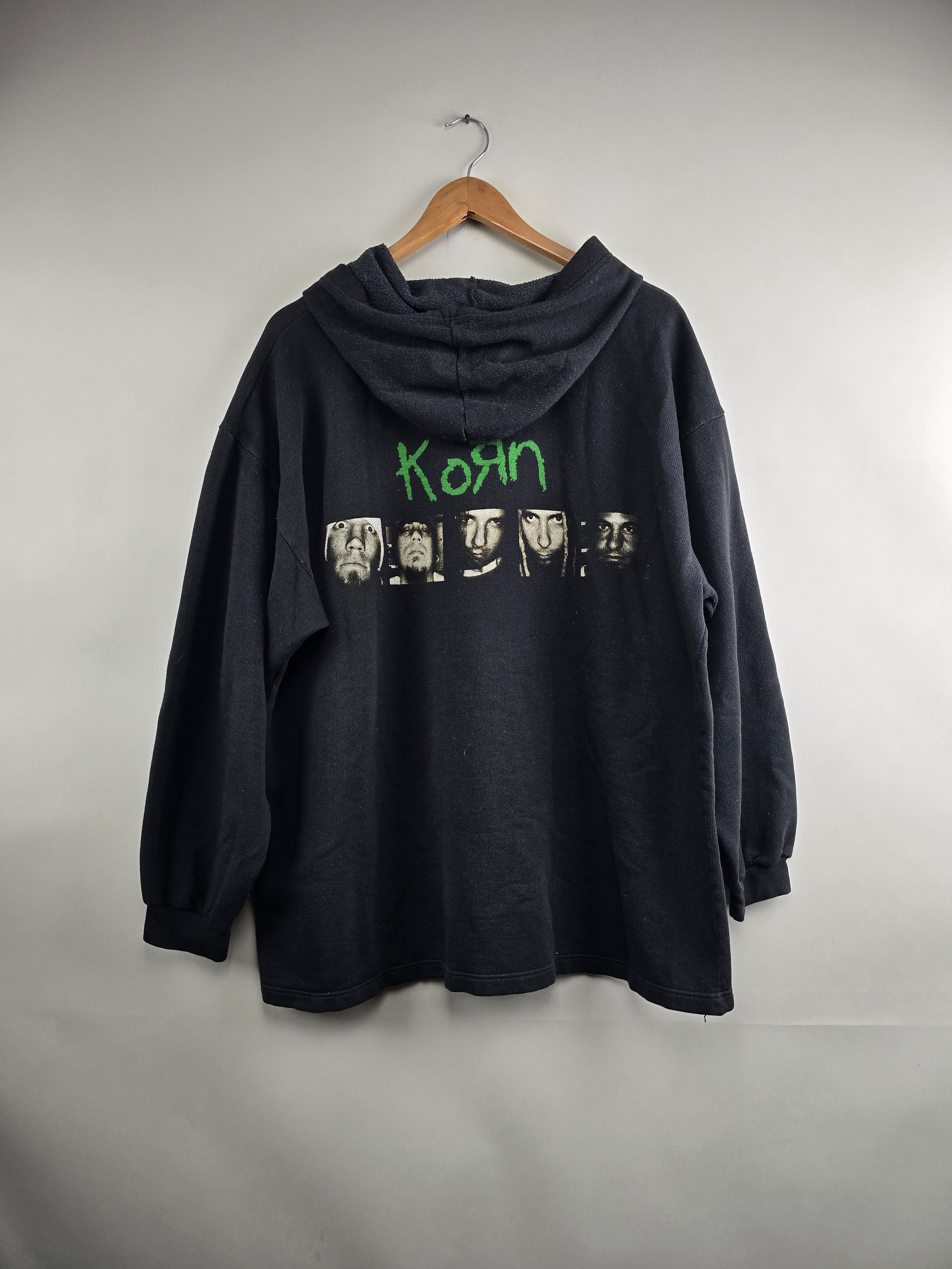 Band Tees × Vintage 90s Korn Hoodie XL 25" 29.5" Size US XL / EU 56 / 4 - 5 Thumbnail