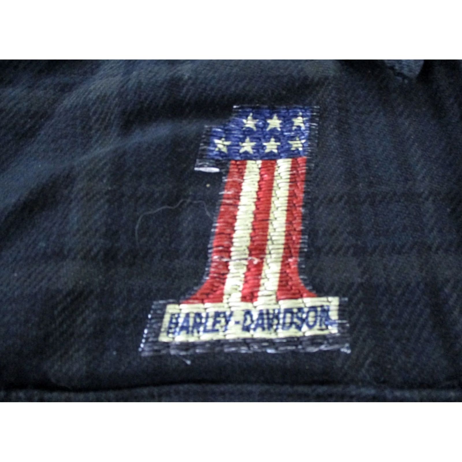 Harley Davidson Harley-Davidson Shirt Men S Black Plaid Flannel Motorcycle Biker Casual USA Flag Size US S / EU 44-46 / 1 - 6 Thumbnail