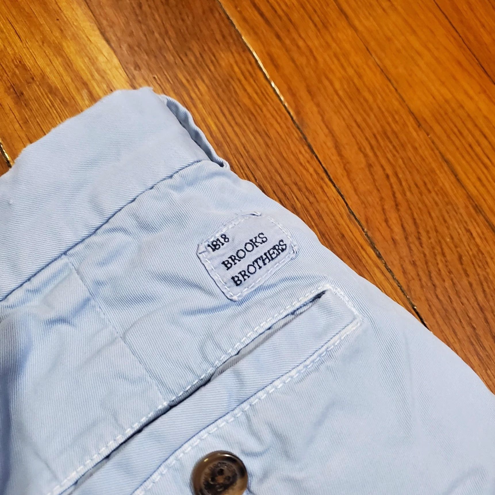 Brooks Brothers Brooks Brothers Bermuda Shorts Mens 33 Blue Cotton Flat Front 10 Inseam Casual Size US 33 - 3 Thumbnail
