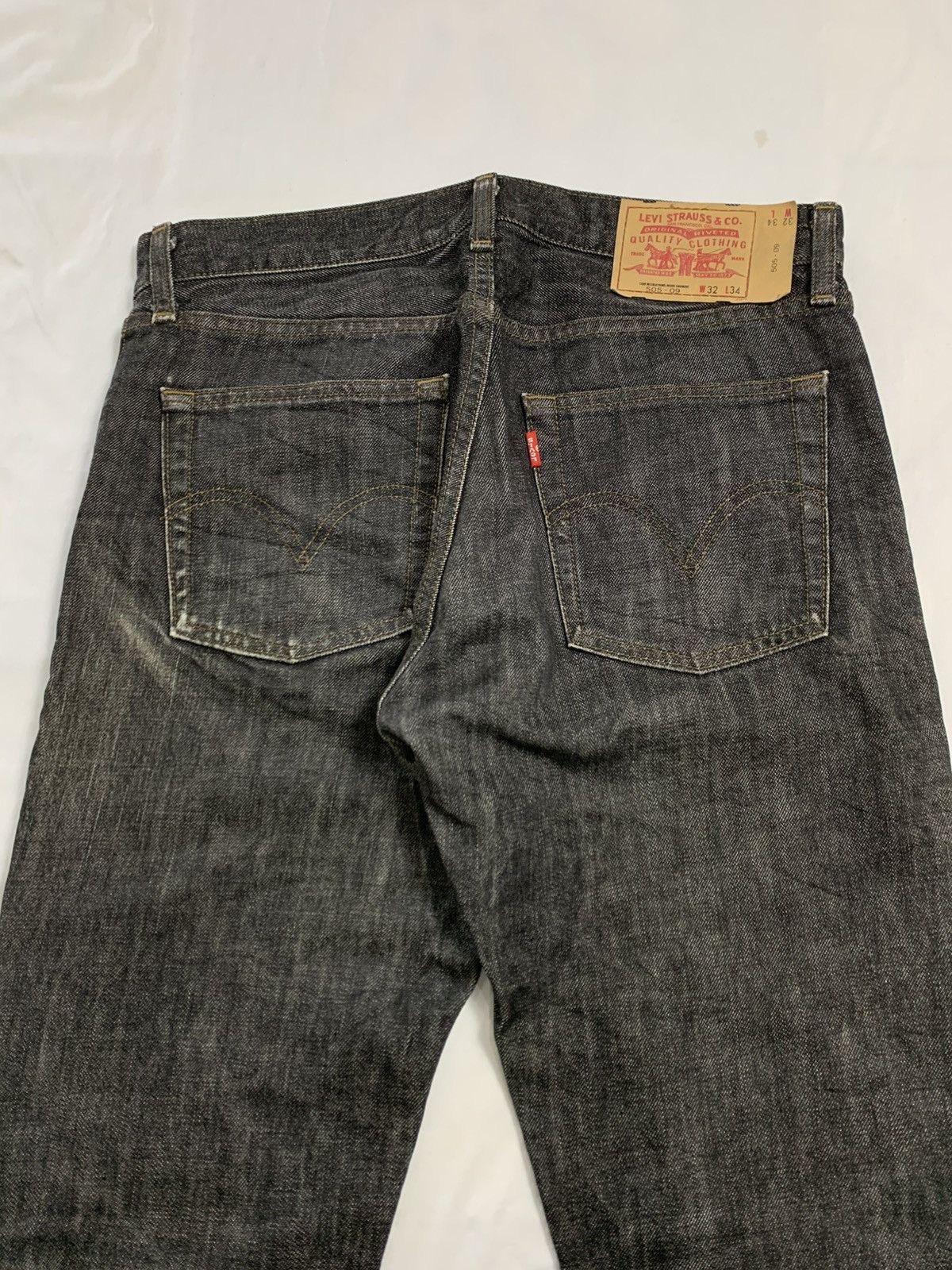 Levi's Vintage Clothing Vintage levis 505 jeans pants stone black denim Size US 32 / EU 48 - 6 Thumbnail