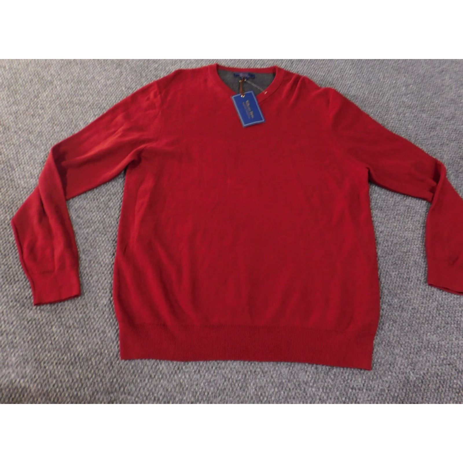 Vintage wilkens bros heritage collection sweater XL red v-neck mens pullover knit Size US XL / EU 56 / 4 - 2 Thumbnail