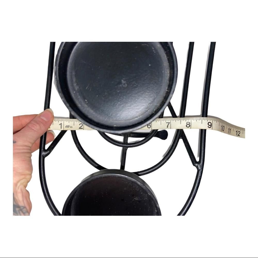 Designer Black Iron 6 Candle Holder Size ONE SIZE - 5 Thumbnail