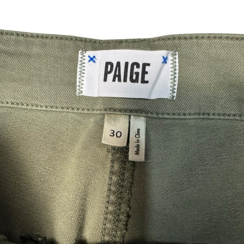 Paige NWT New Paige Carly Wide-Leg Ankle Cargo Green Pants Size 3 Size 30" / US 8 / IT 44 - 6 Thumbnail