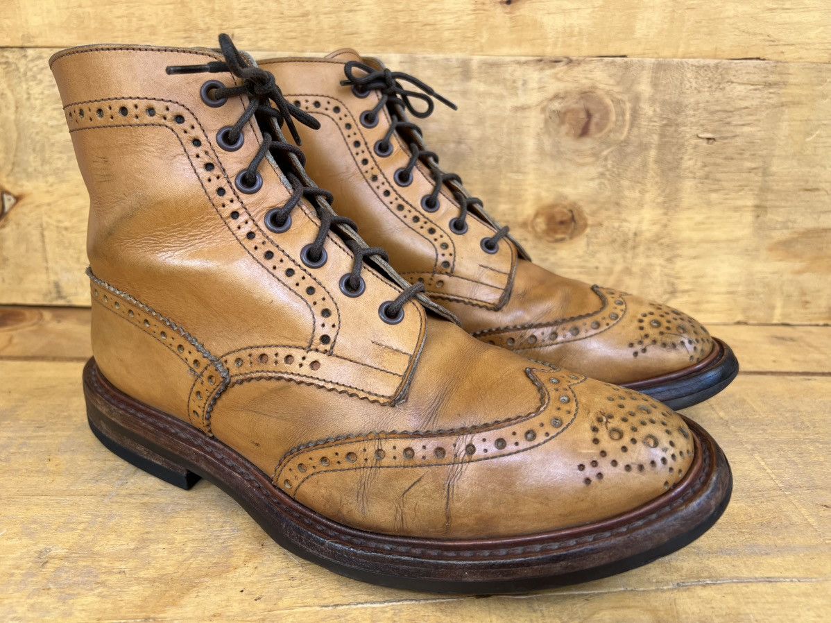 Tricker's VTG Trickers England Men's leather Boots Size US 7.5 / EU 40-41 - 7 Thumbnail