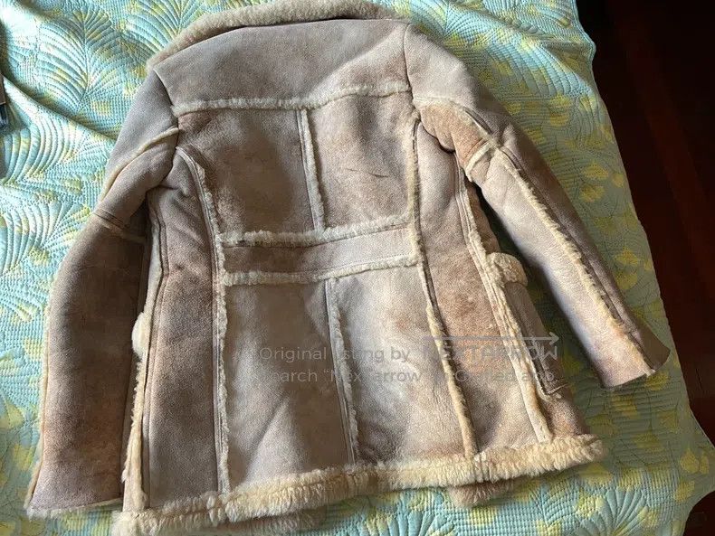 Schott Schott Sheep fur and fur coat leather coat Size US XXS / EU 40 - 4 Thumbnail