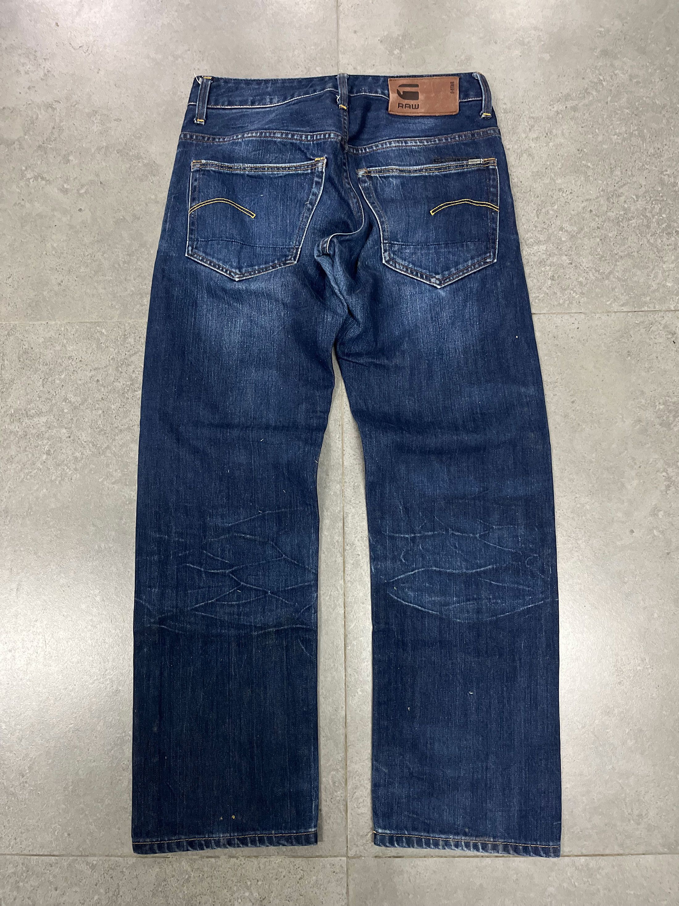 Designer × G-Star G Star Raw 3301 Straight Button Fly Wash Denim Size US 30 / EU 46 - 5 Thumbnail