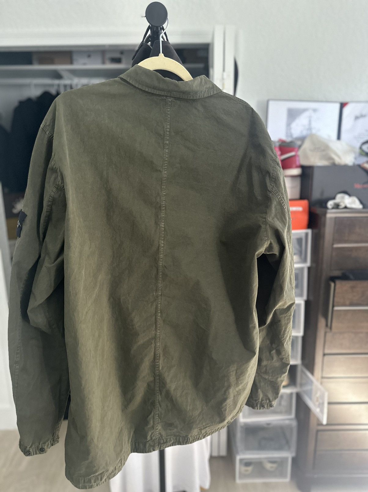 Stone Island Stone Island Khaki Faded Jacket Size US XL / EU 56 / 4 - 2 Thumbnail