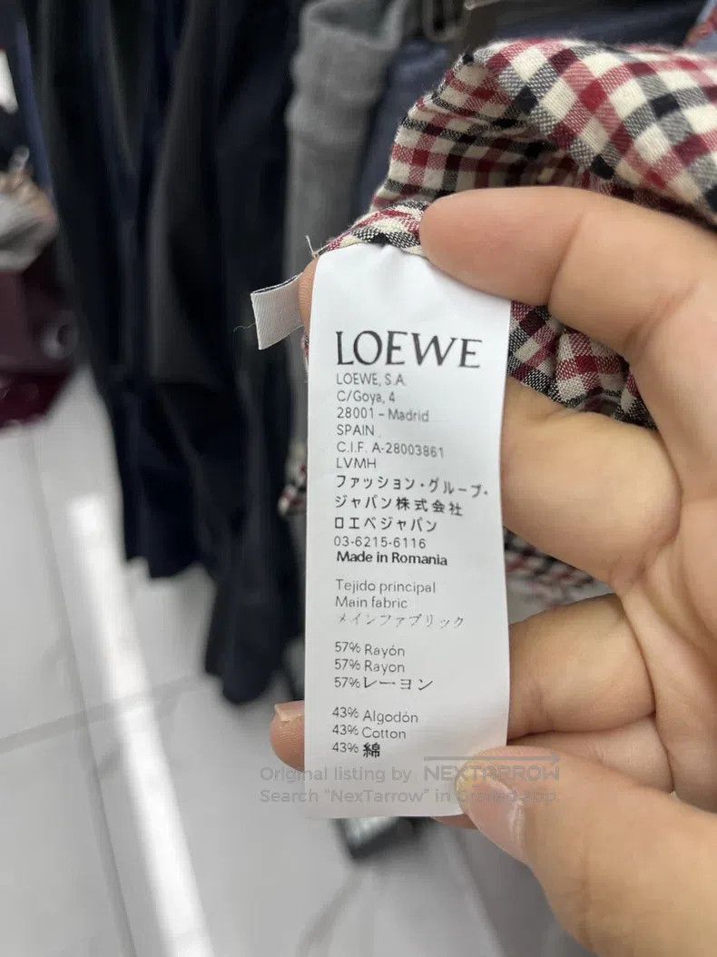 Loewe Loewe Dumbo Embroidered Checkered Shirt Jacket Size US S / EU 44-46 / 1 - 4 Thumbnail